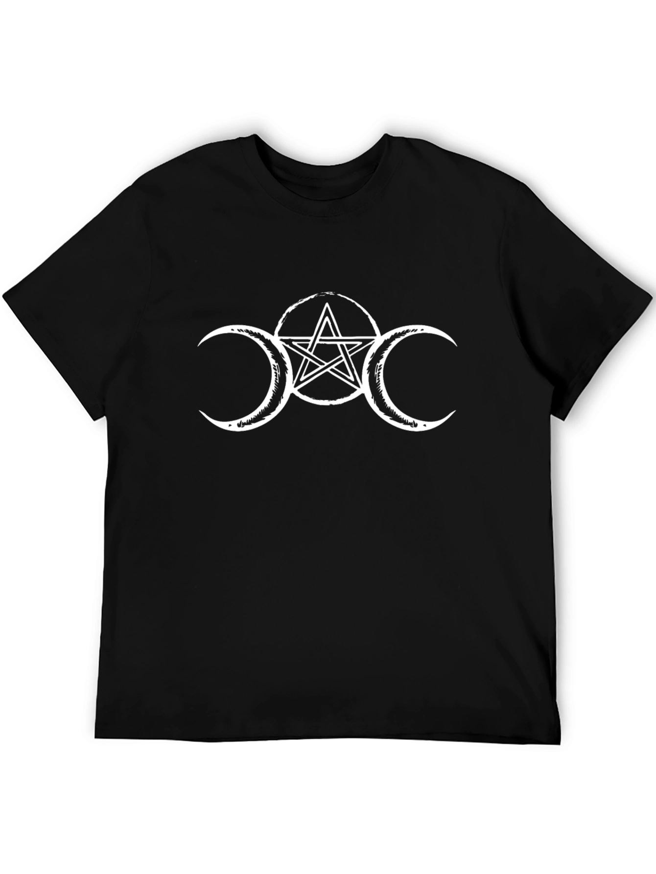Triple Moon Goddess Hecate Black T-Shirt Witchcraft Pagan Wiccan