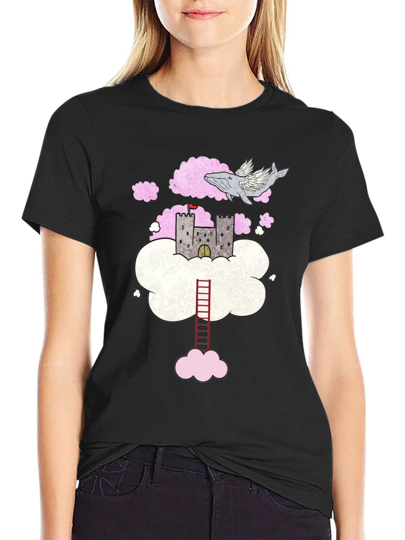 Dream Castle T-Shirt: Whale Wings and Ladder!