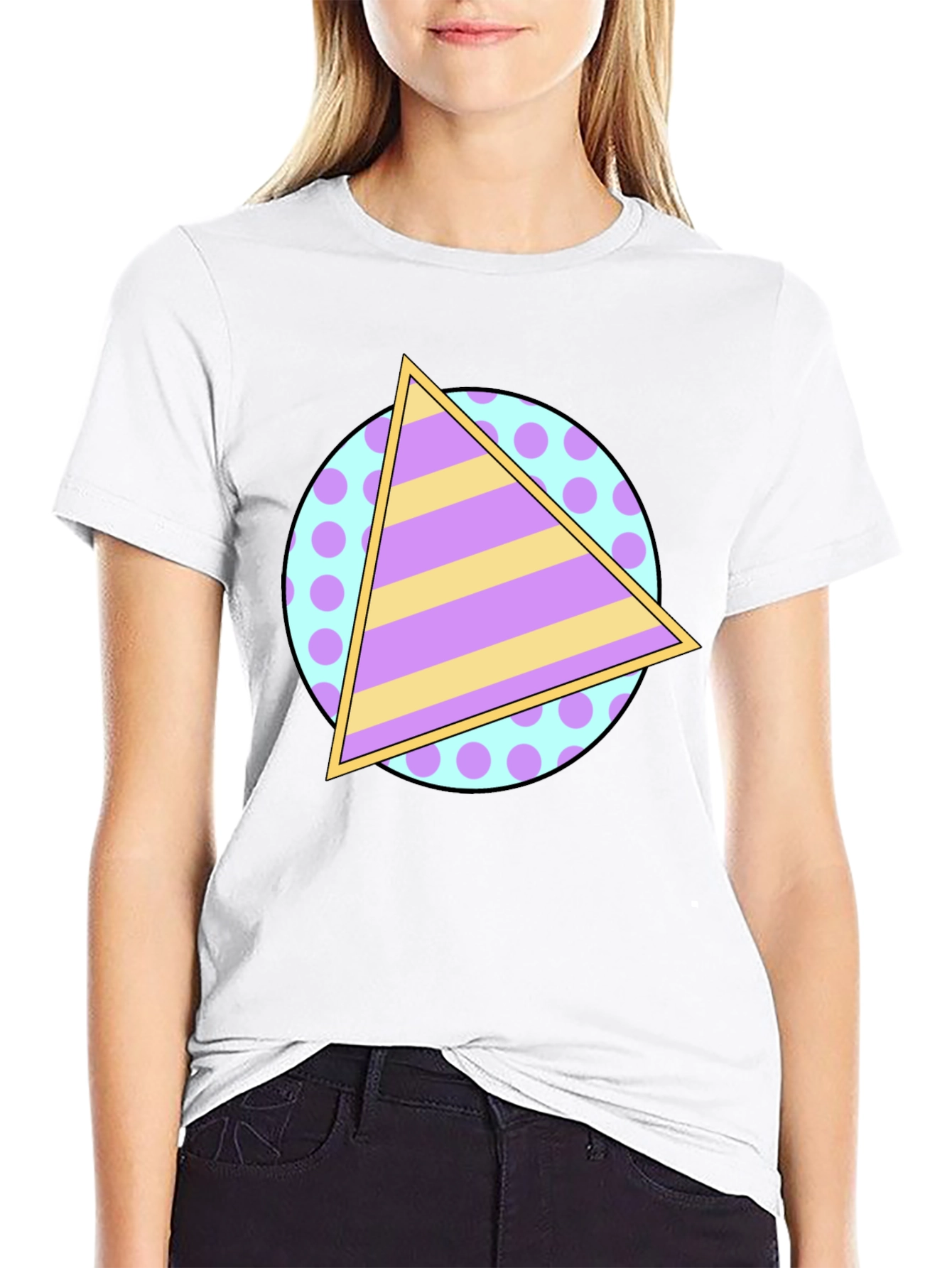 Retro Triangle Tee - 80s/90s Throwback