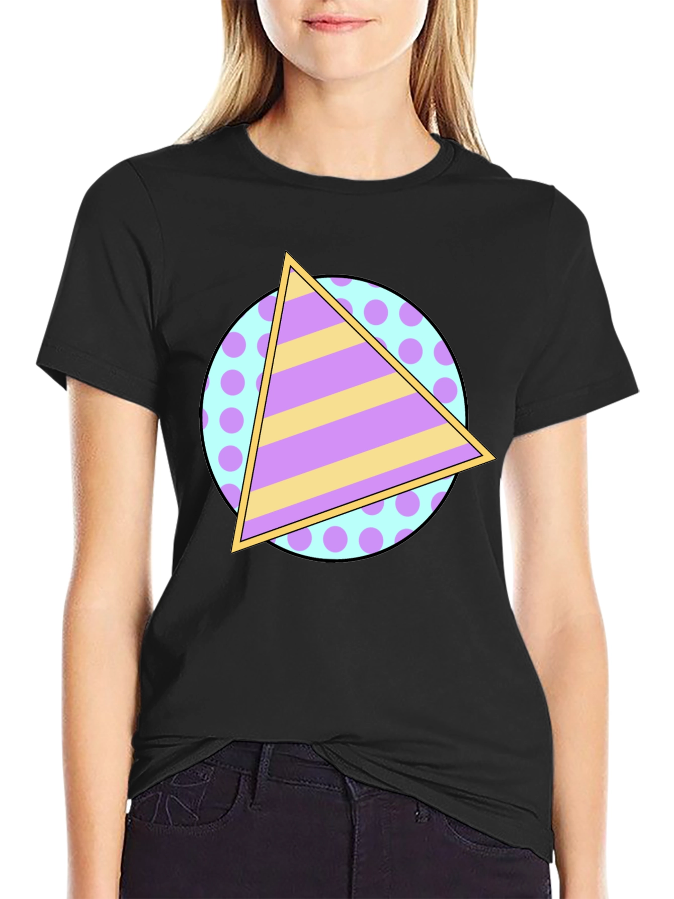Retro Triangle Tee - 80s/90s Throwback