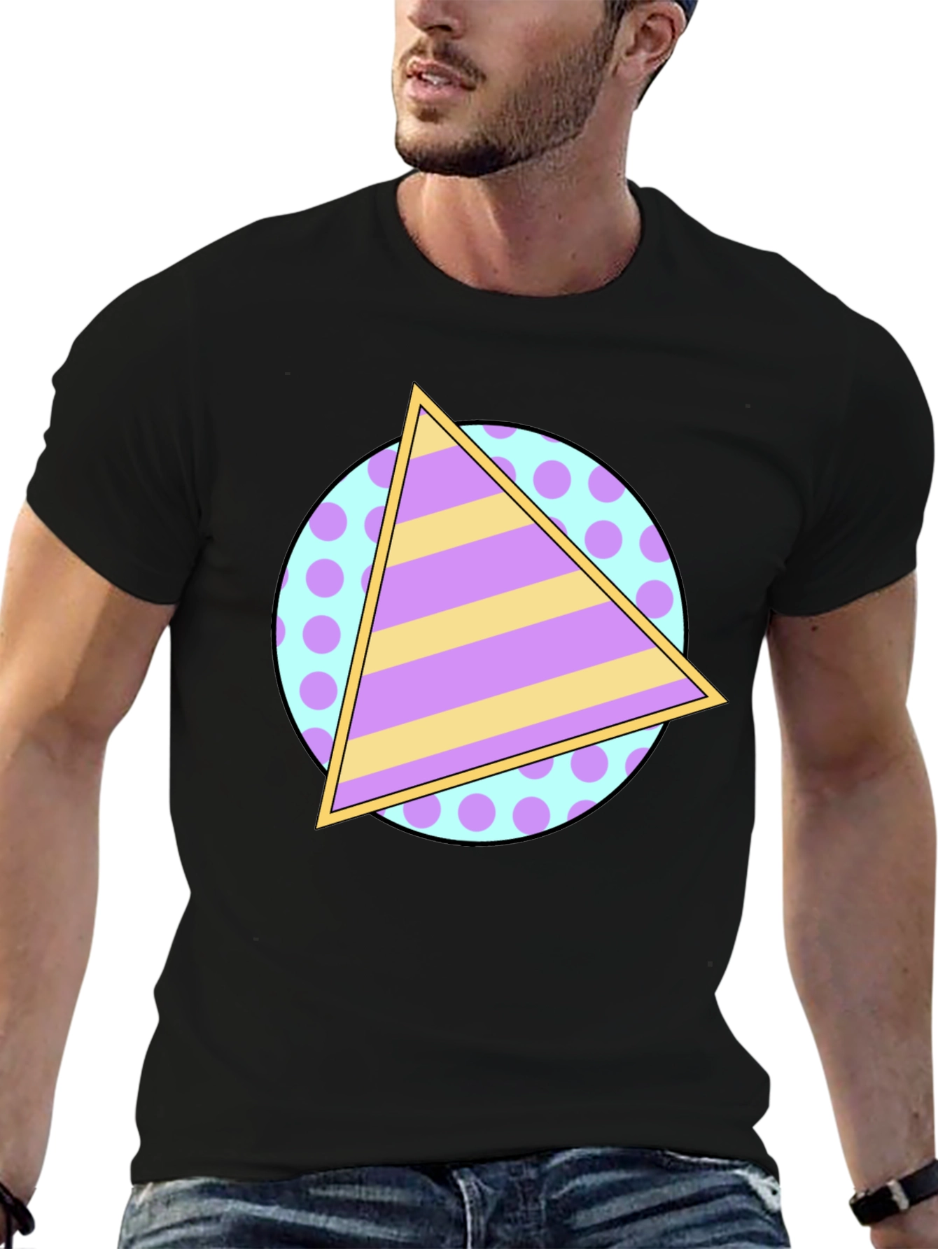 Retro Triangle Tee - 80s/90s Throwback