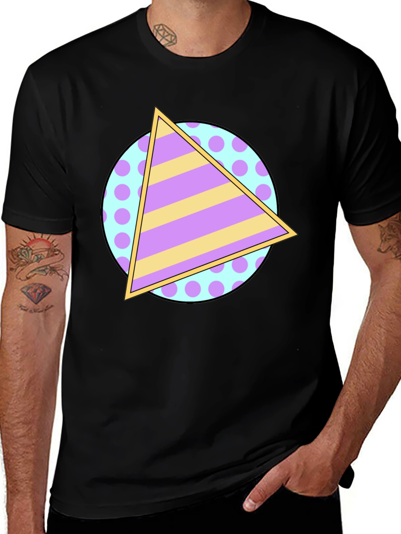 Retro Triangle Tee - 80s/90s Throwback