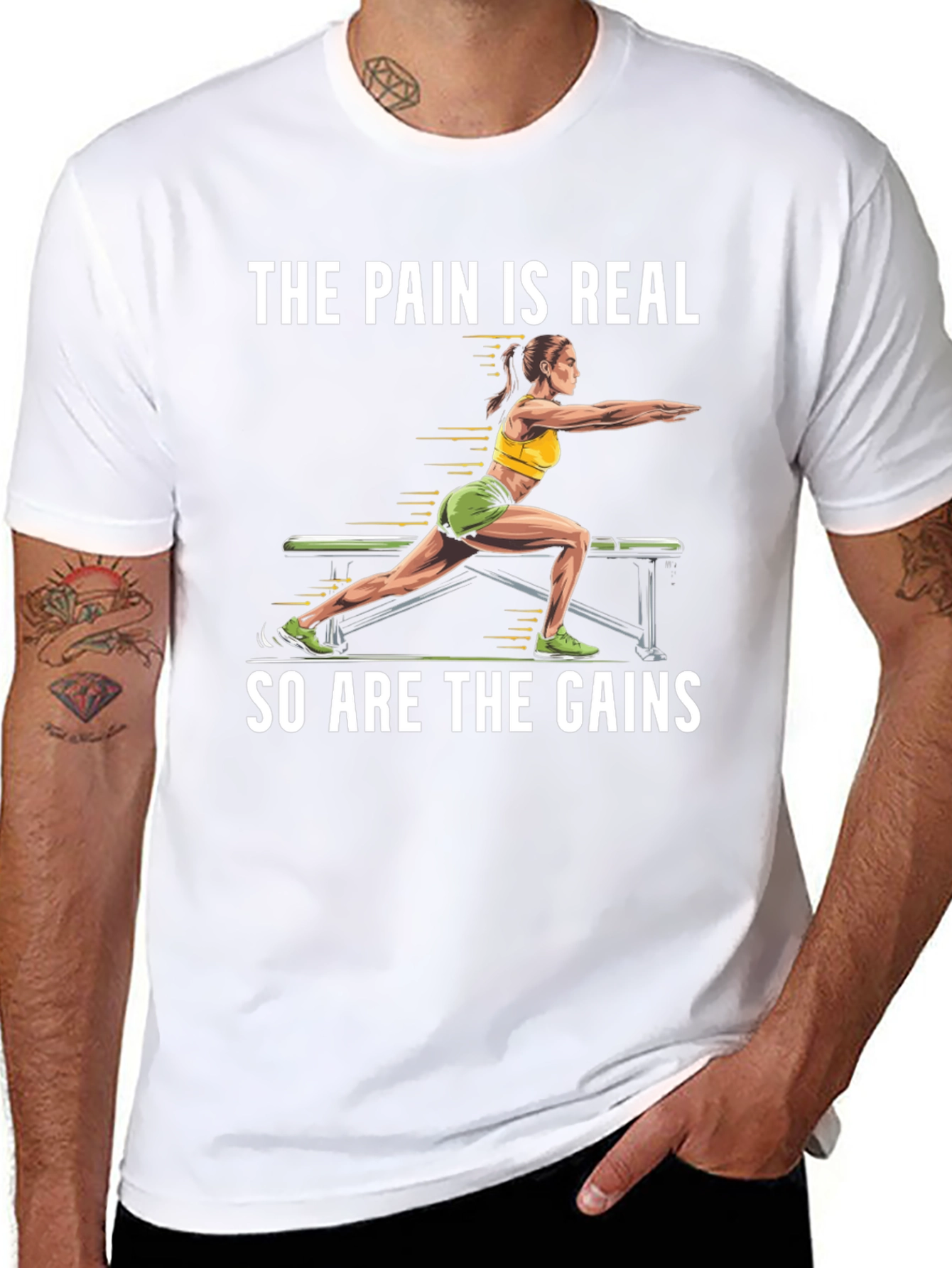 The Pain is Real Gym Workout T-Shirt