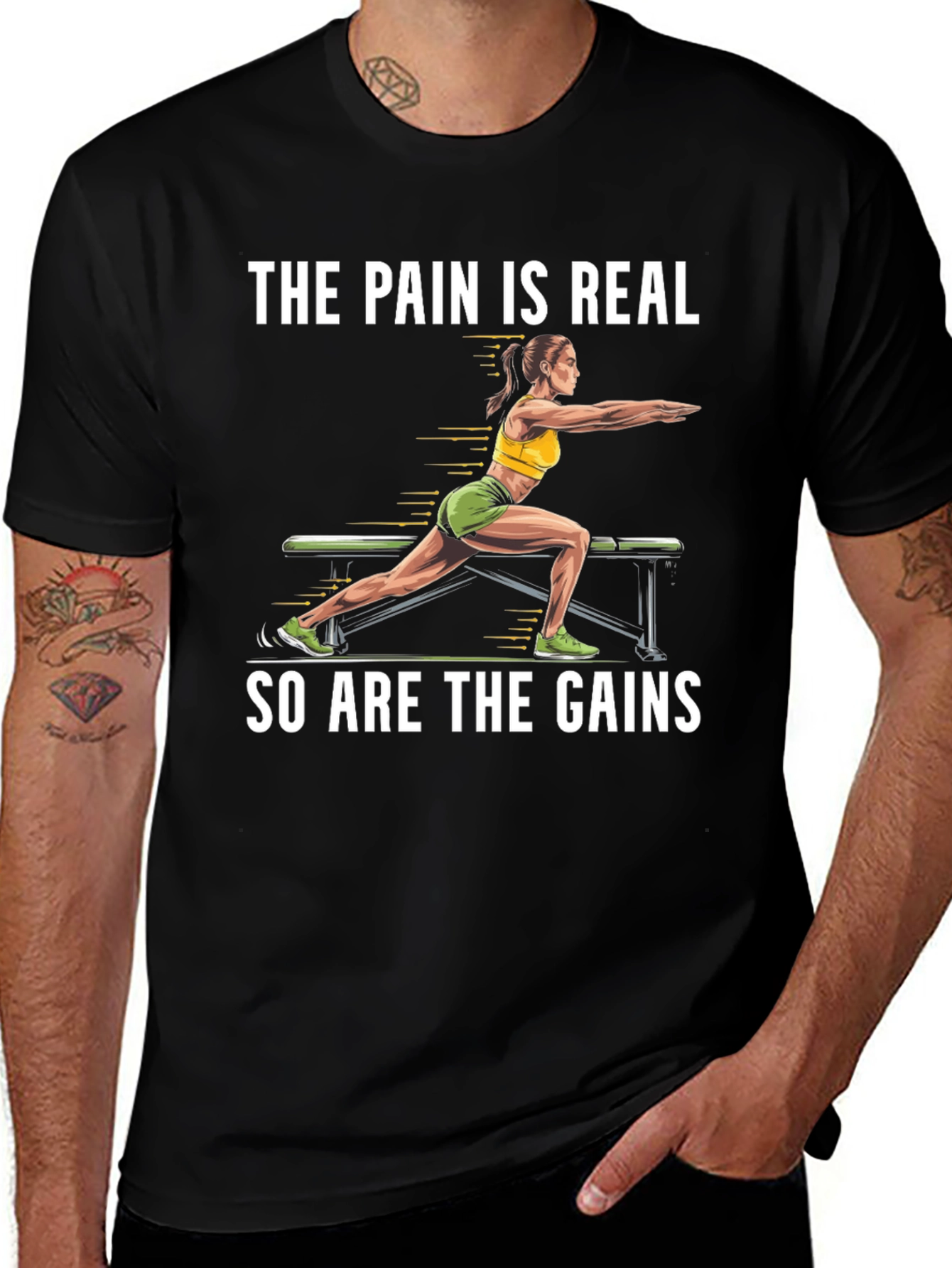 The Pain is Real Gym Workout T-Shirt