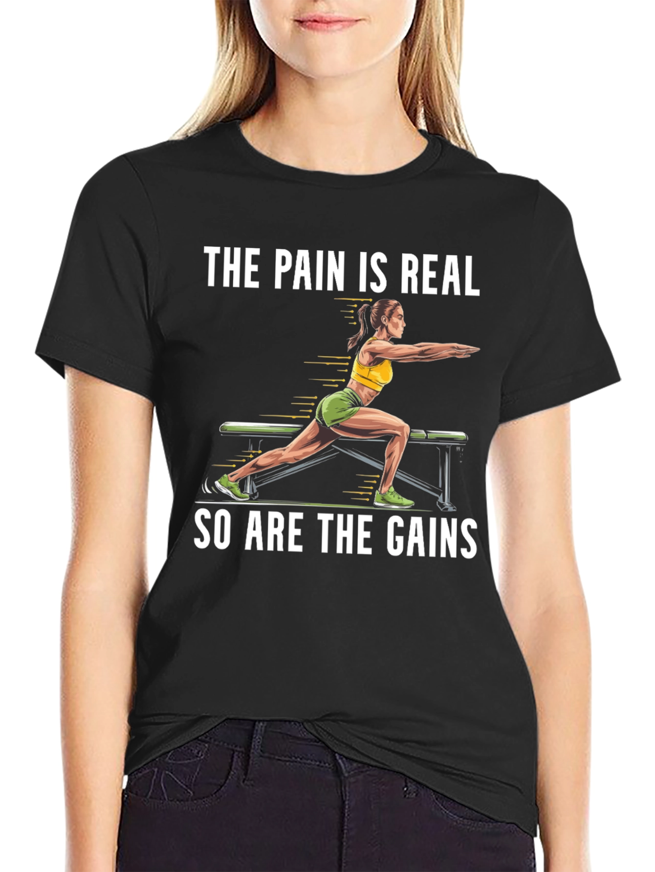 The Pain is Real Gym Workout T-Shirt