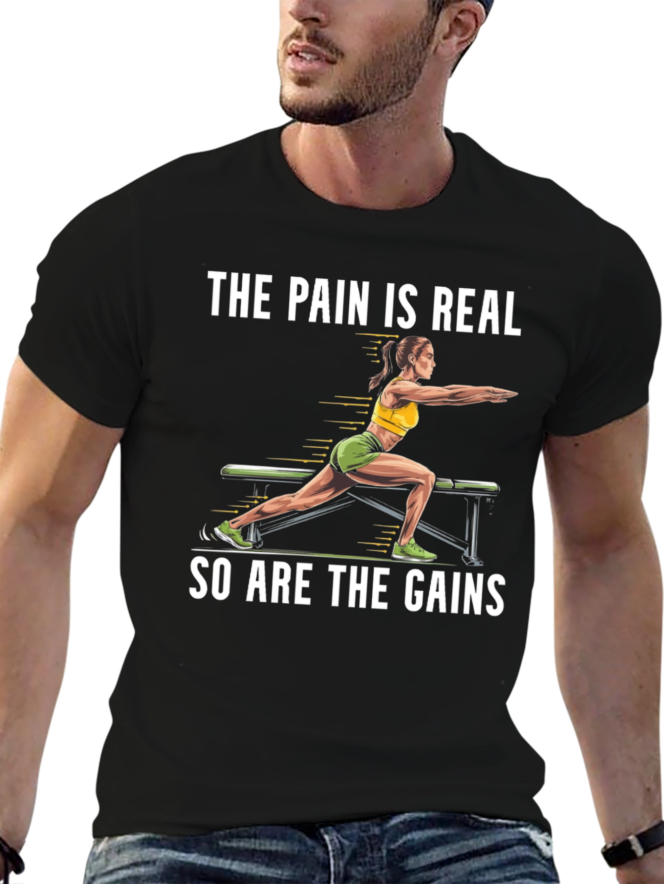 The Pain is Real Gym Workout T-Shirt