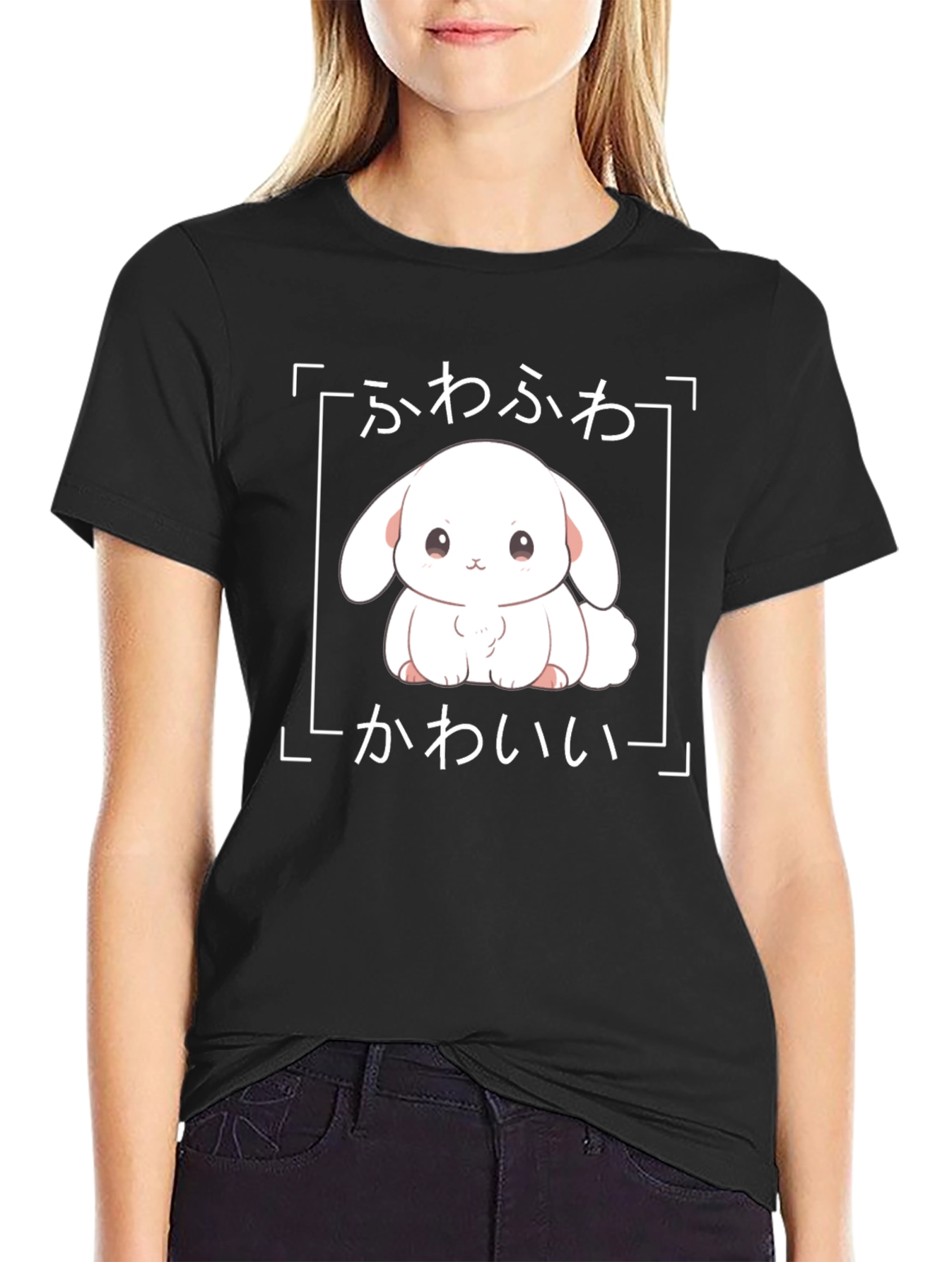Cute Kawaii Bunny Graphic T-Shirt