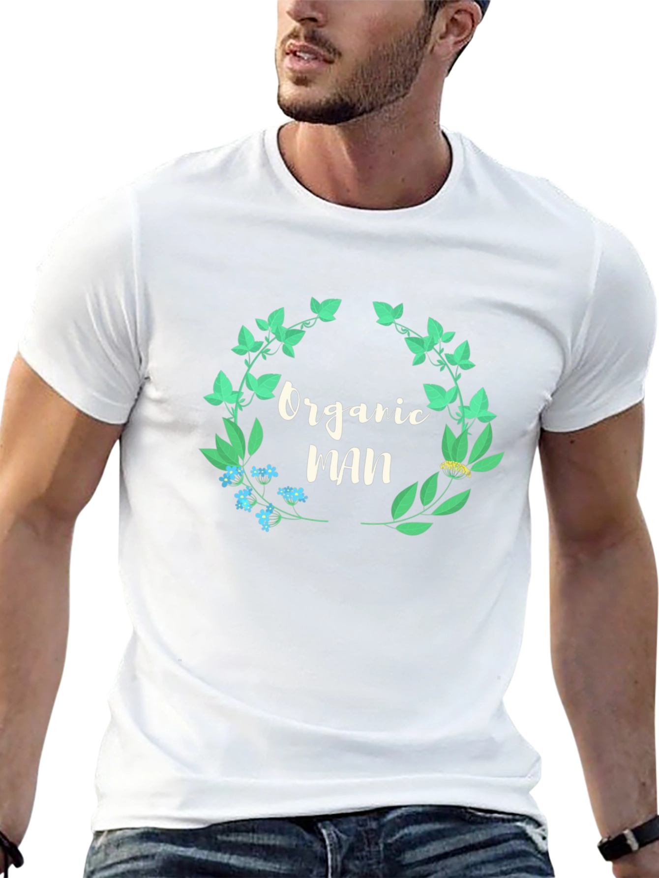 Organic Man T-Shirt - Natural Style