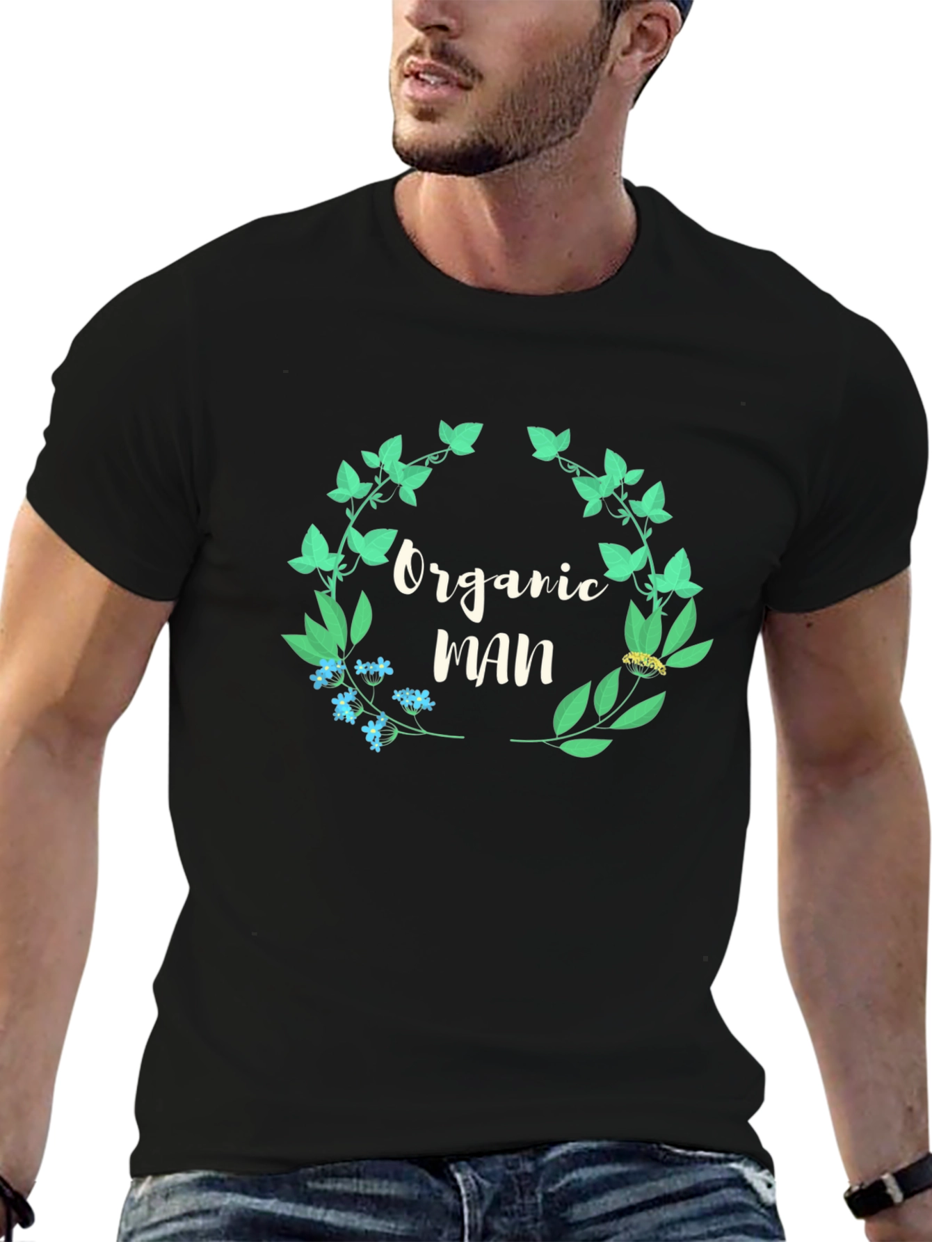 Organic Man T-Shirt - Natural Style