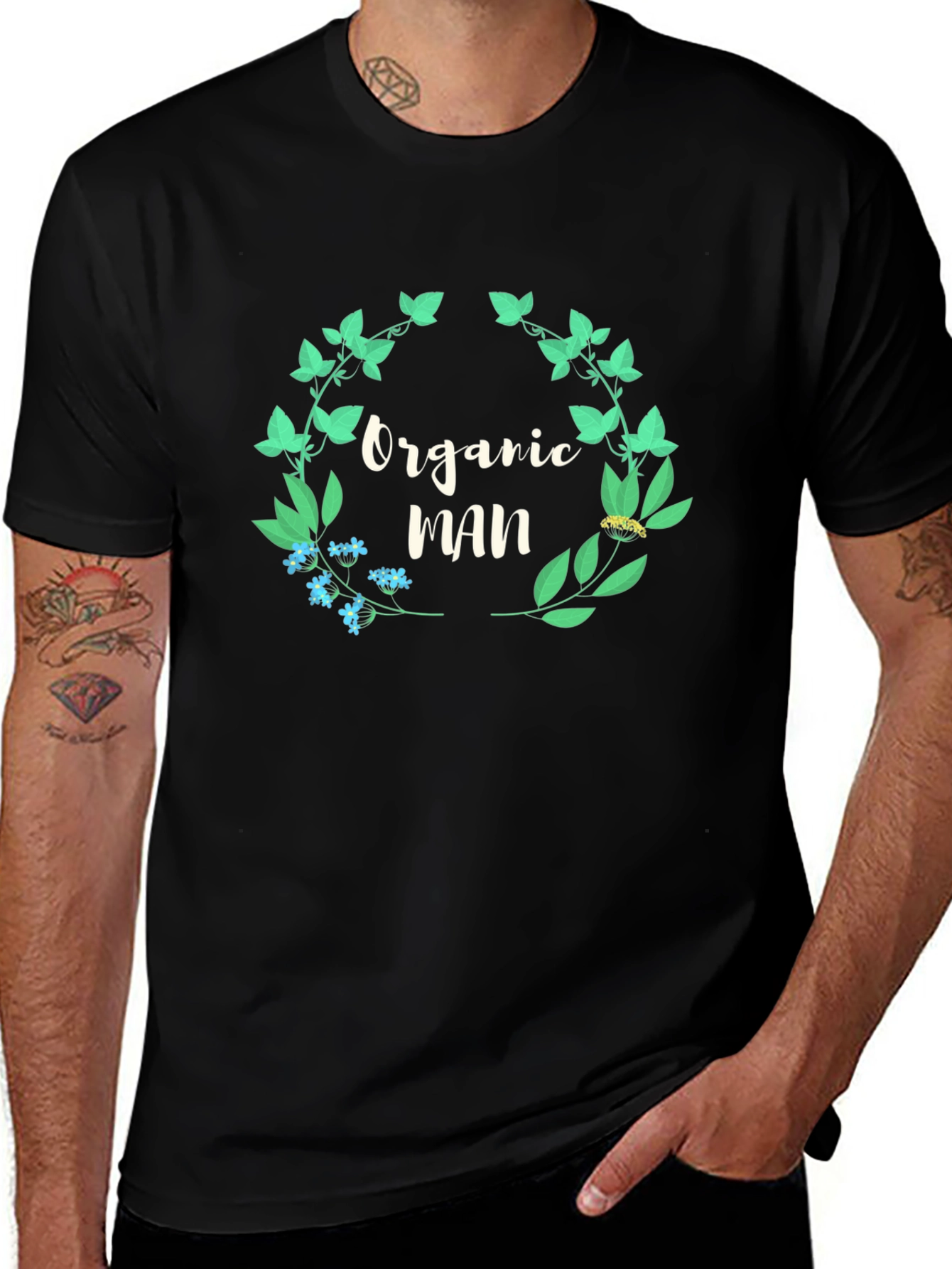 Organic Man T-Shirt - Natural Style