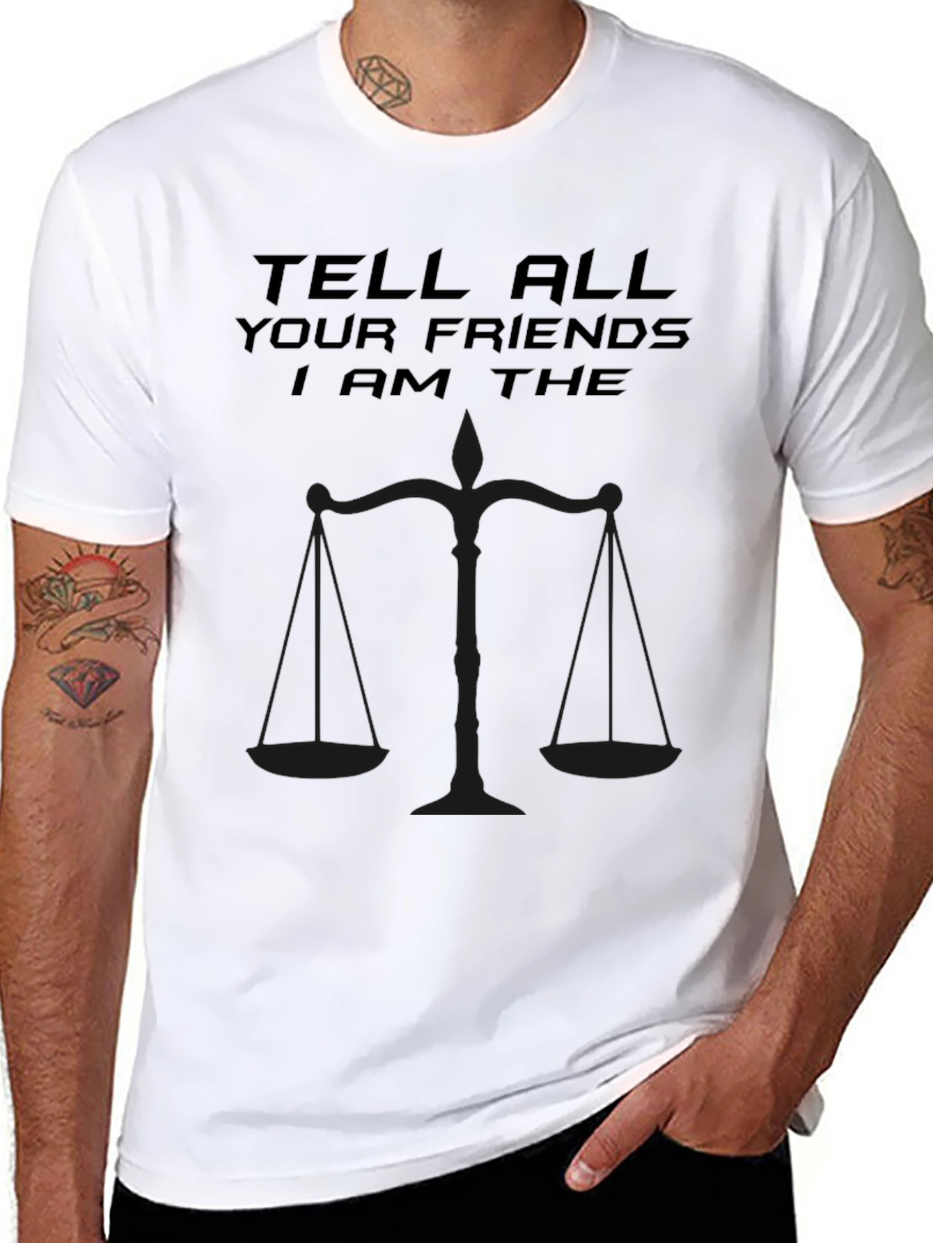 Justice Scales Graphic Tee - Tell All Your Friends!