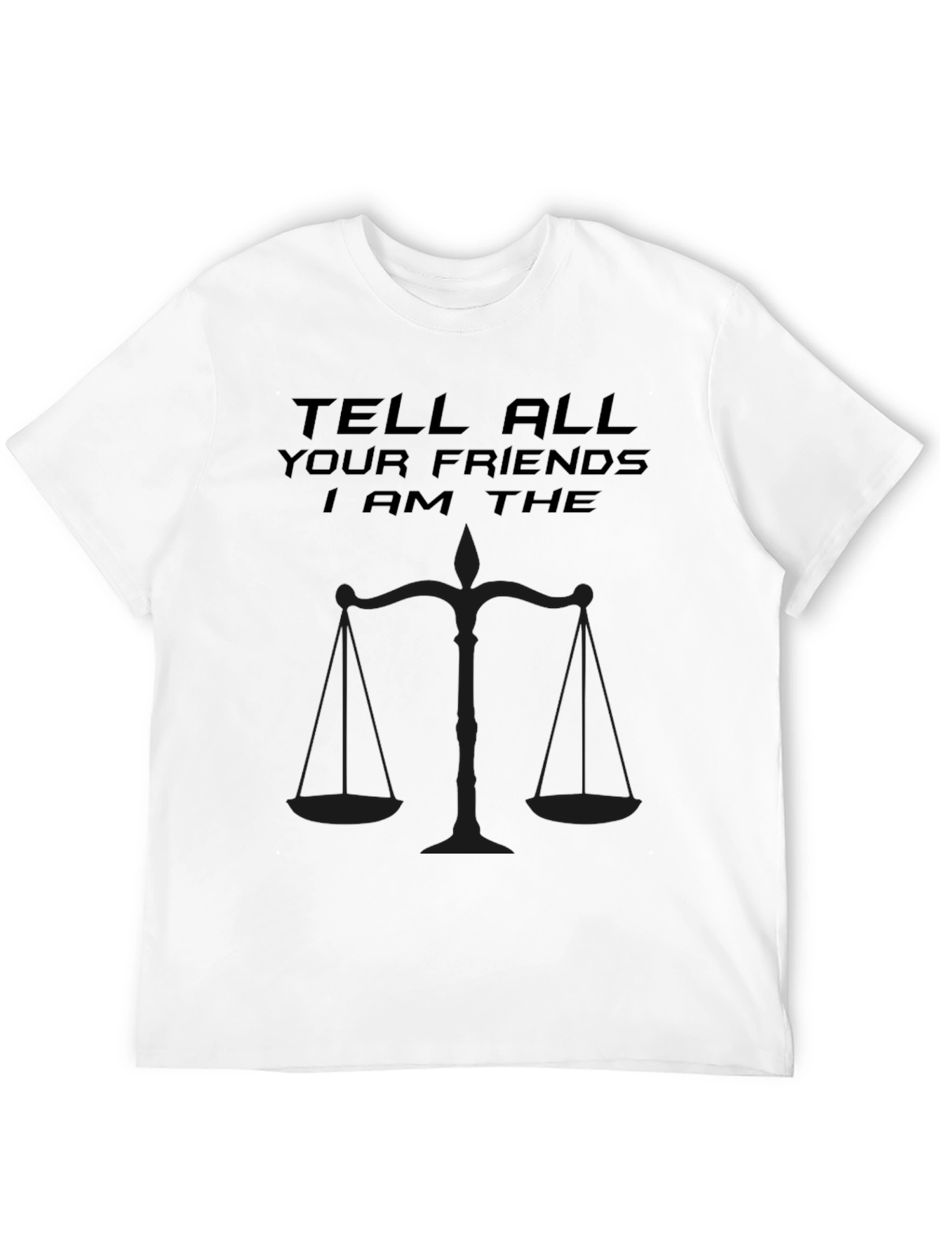 Justice Scales Graphic Tee - Tell All Your Friends!
