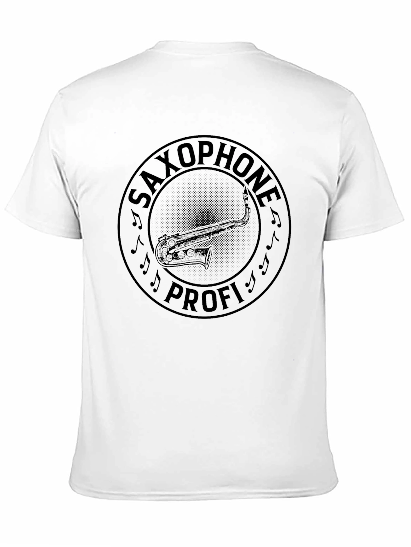 Saxophone Profi Black Graphic T-Shirt