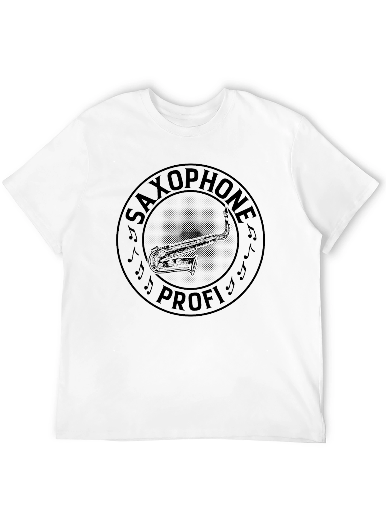 Saxophone Profi Black Graphic T-Shirt
