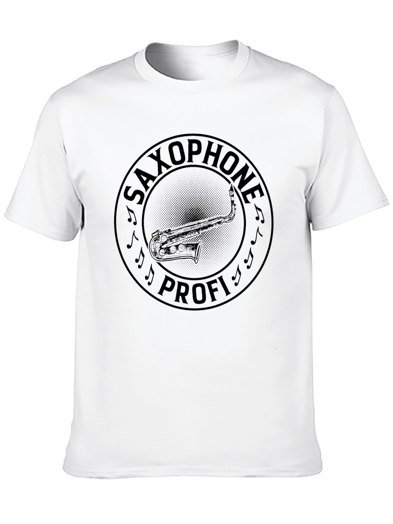 Saxophone Profi Black Graphic T-Shirt