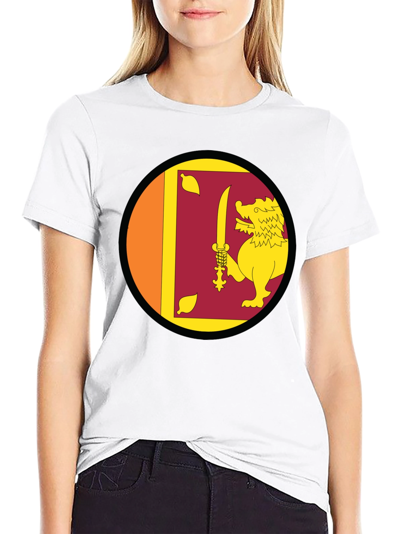 Sri Lanka Flag Lion T-Shirt