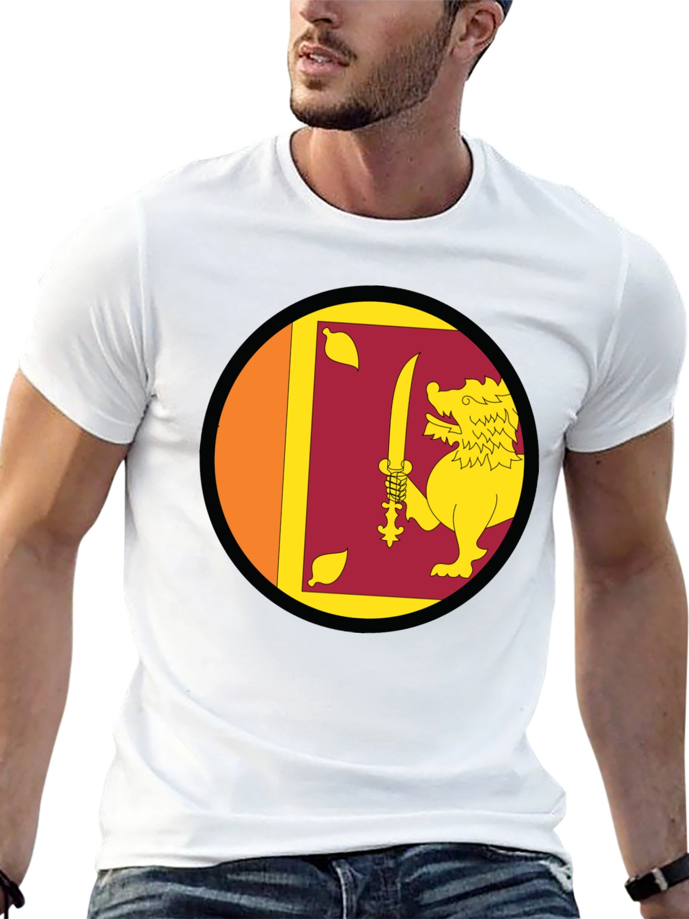 Sri Lanka Flag Lion T-Shirt