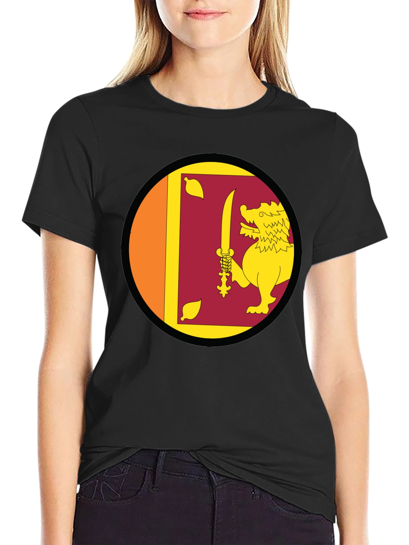 Sri Lanka Flag Lion T-Shirt