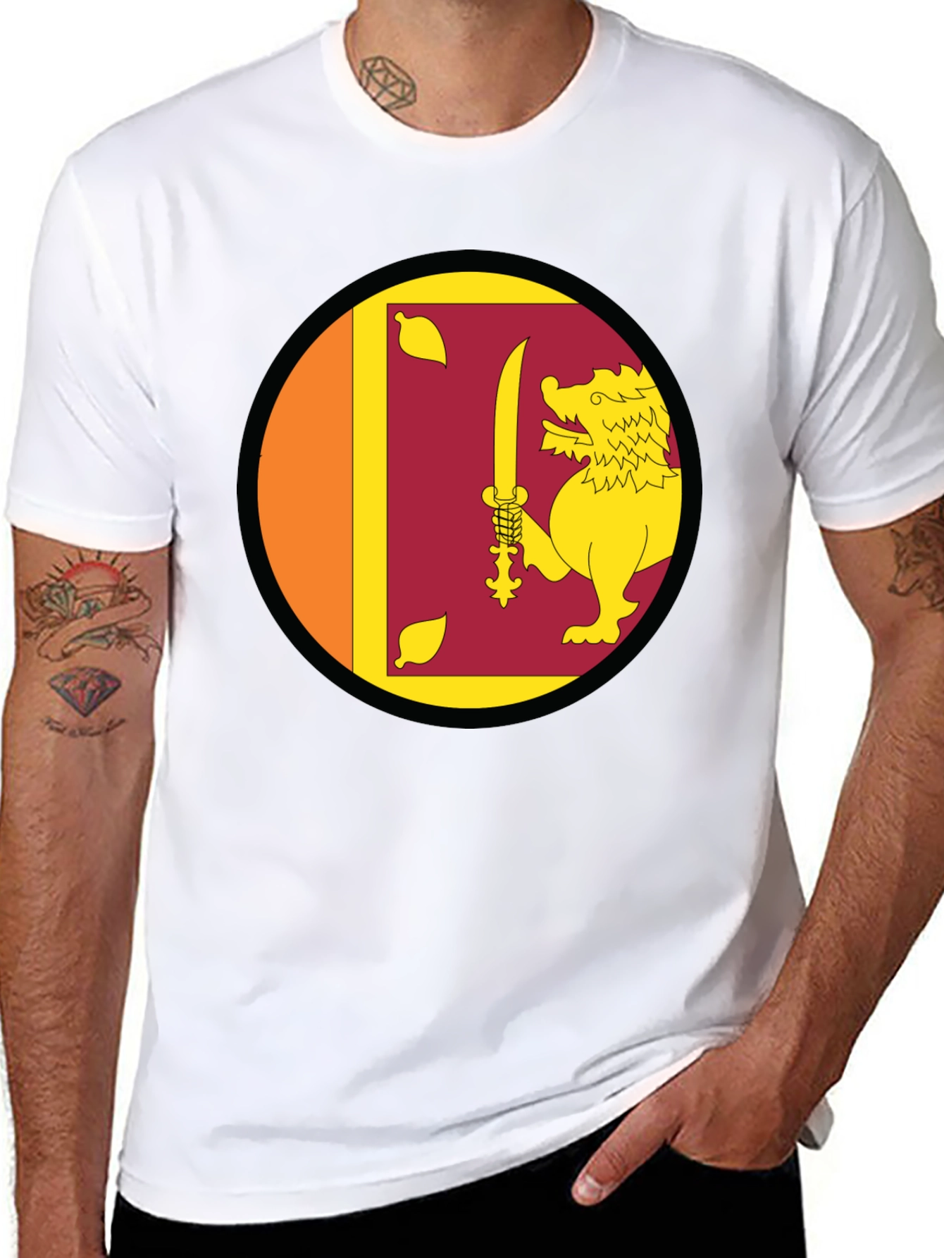 Sri Lanka Flag Lion T-Shirt
