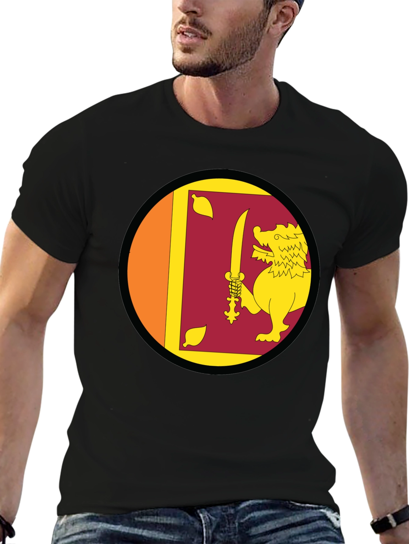 Sri Lanka Flag Lion T-Shirt