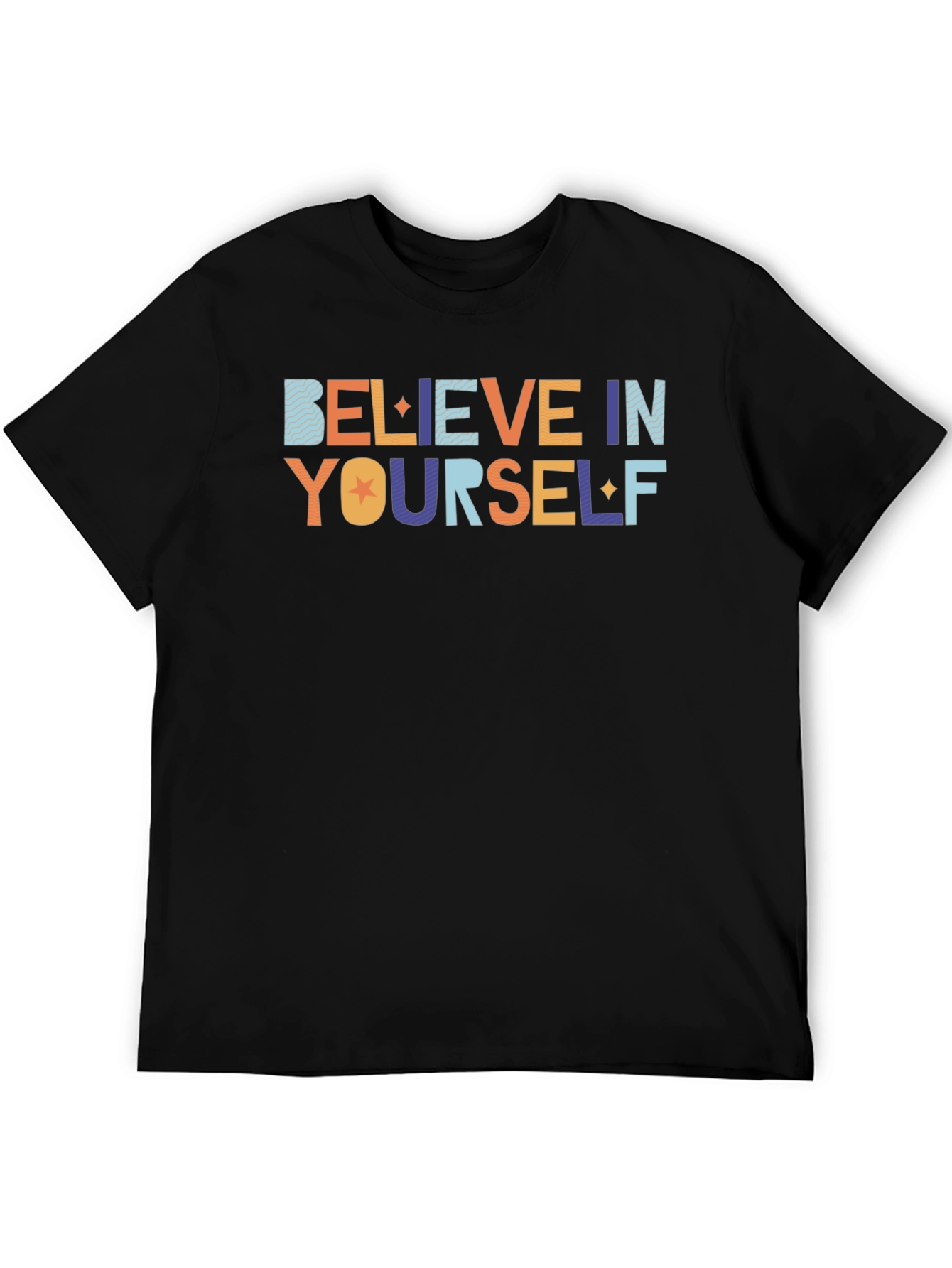 Believe in Yourself Graphic Tee - Black