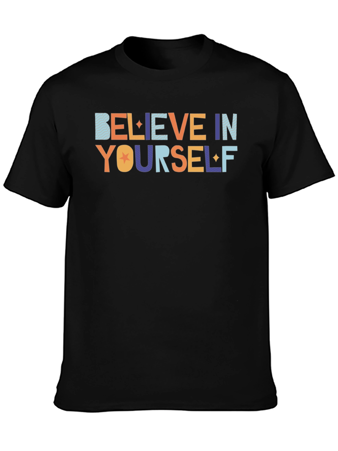 Believe in Yourself Graphic Tee - Black