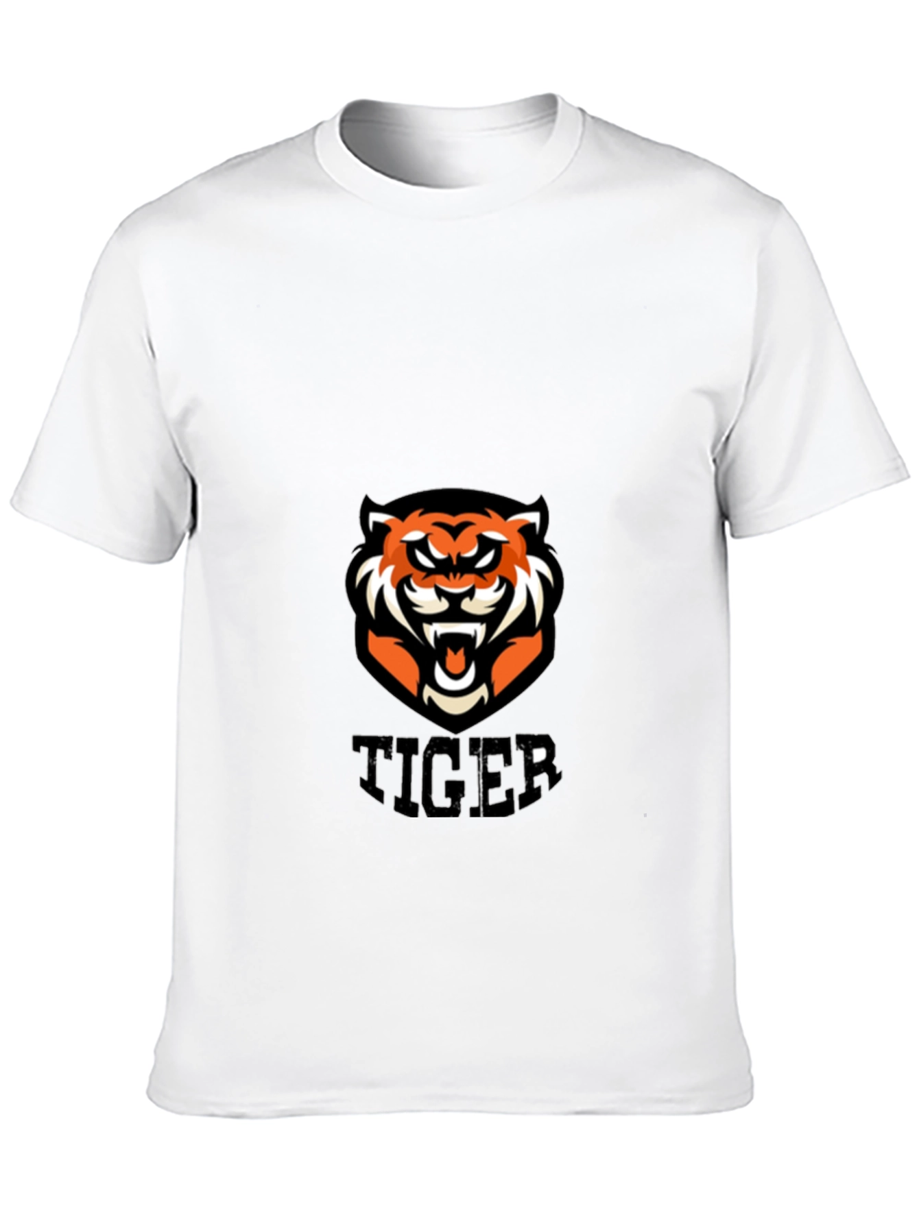 Tiger Graphic Print Black T-Shirt