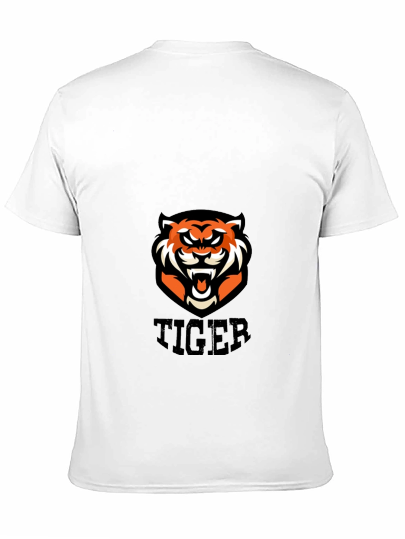 Tiger Graphic Print Black T-Shirt