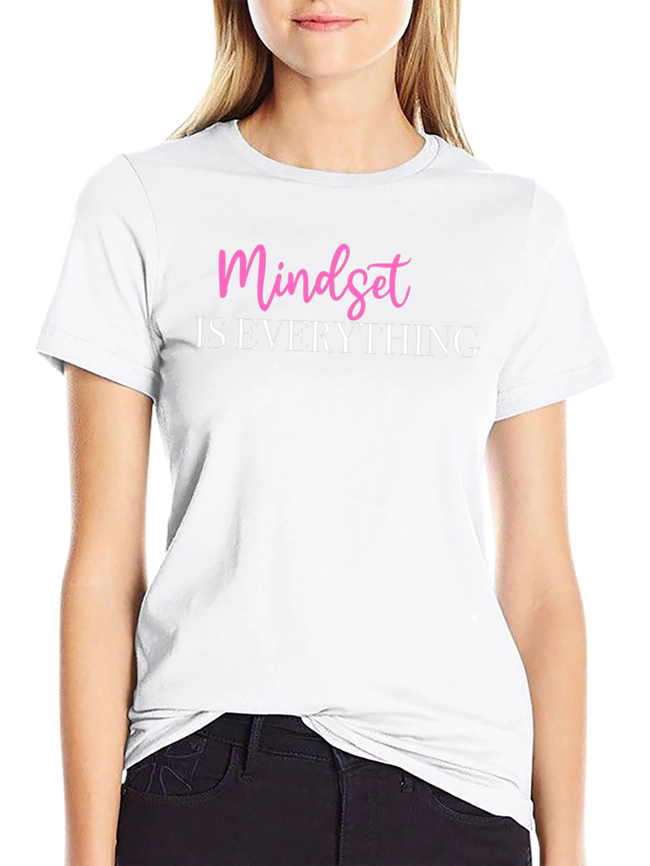 Mindset Is Everything Black Graphic Tee