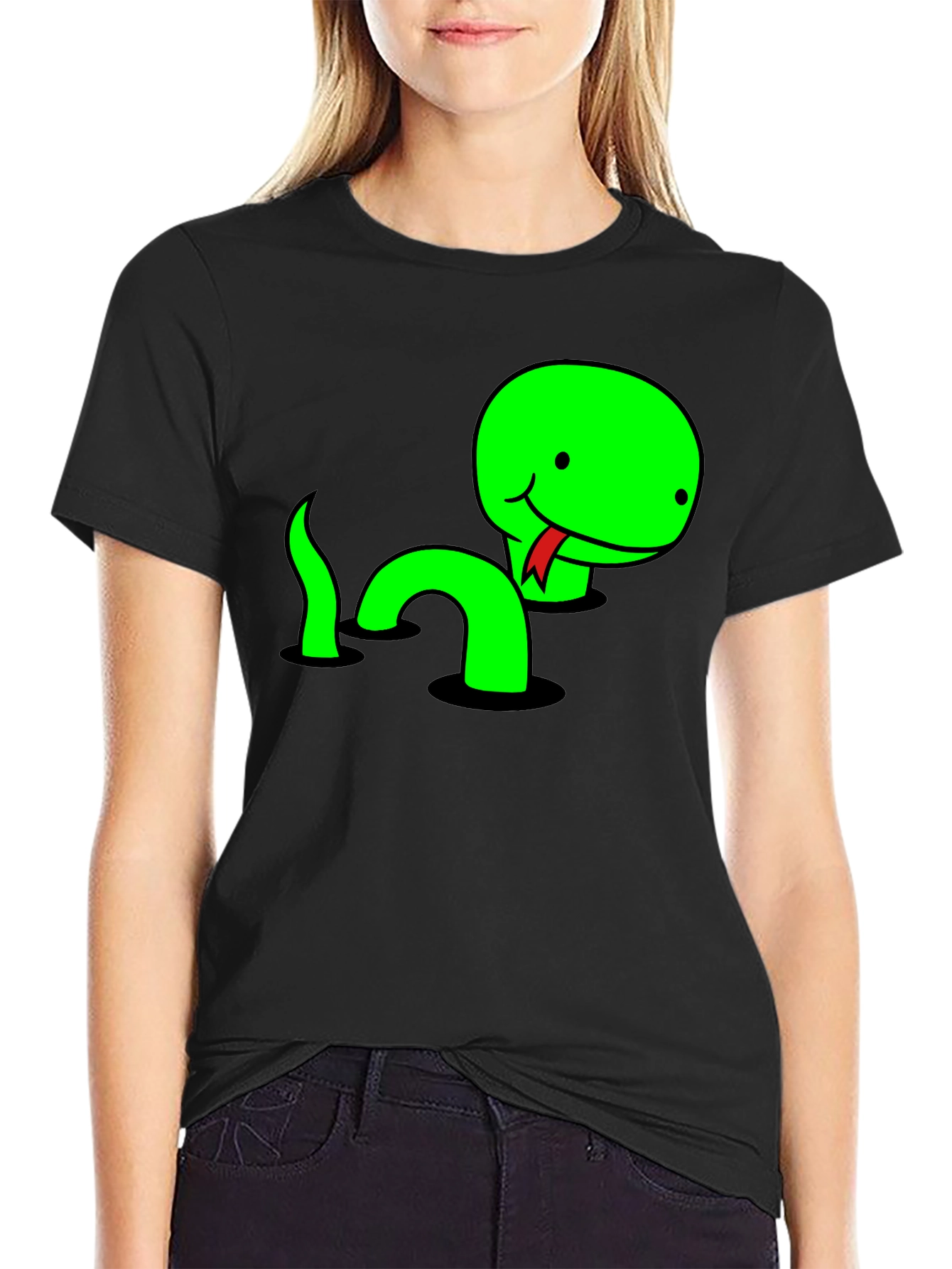 Funny Snake T-Shirt - Cute Cartoon Reptile Tee