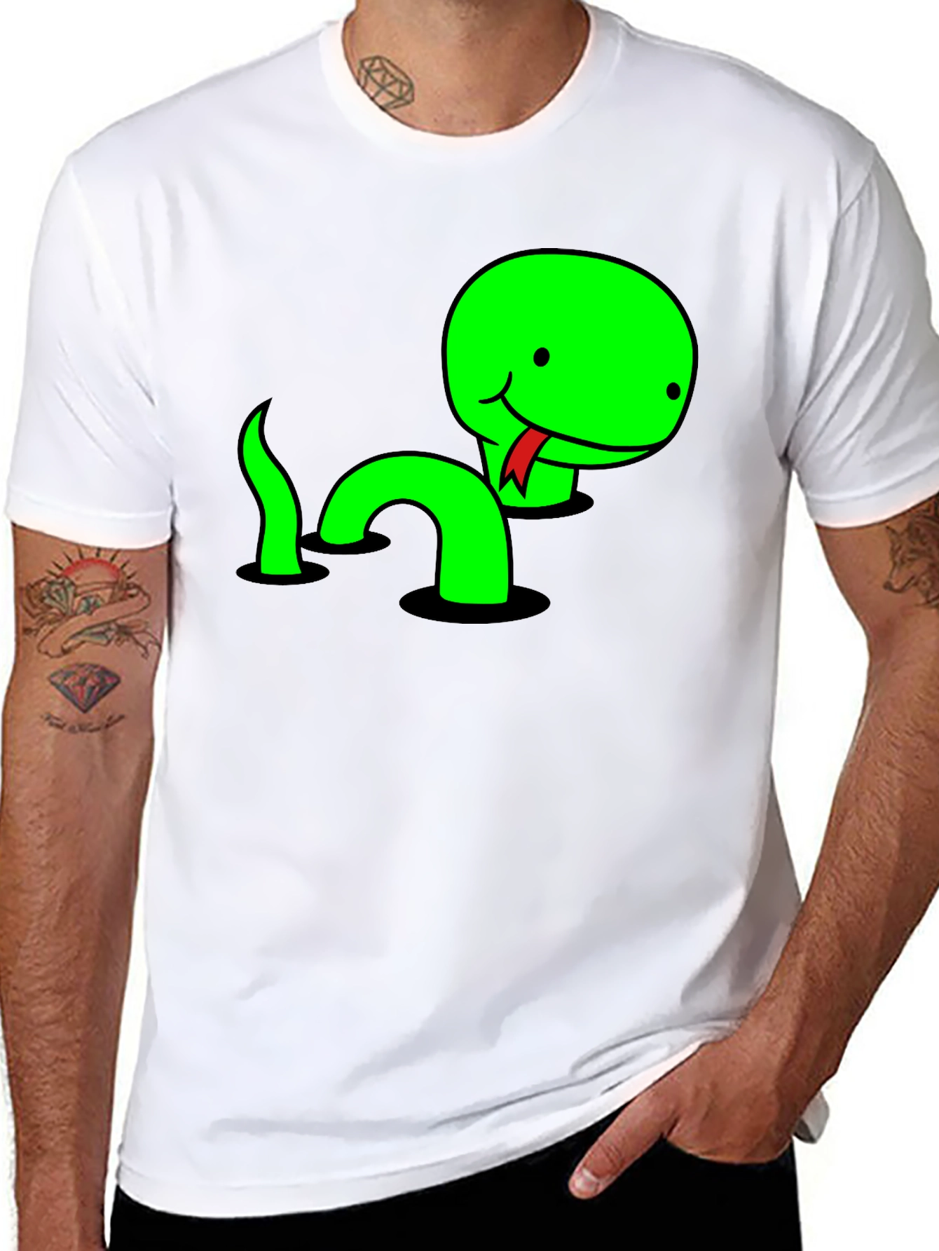 Funny Snake T-Shirt - Cute Cartoon Reptile Tee