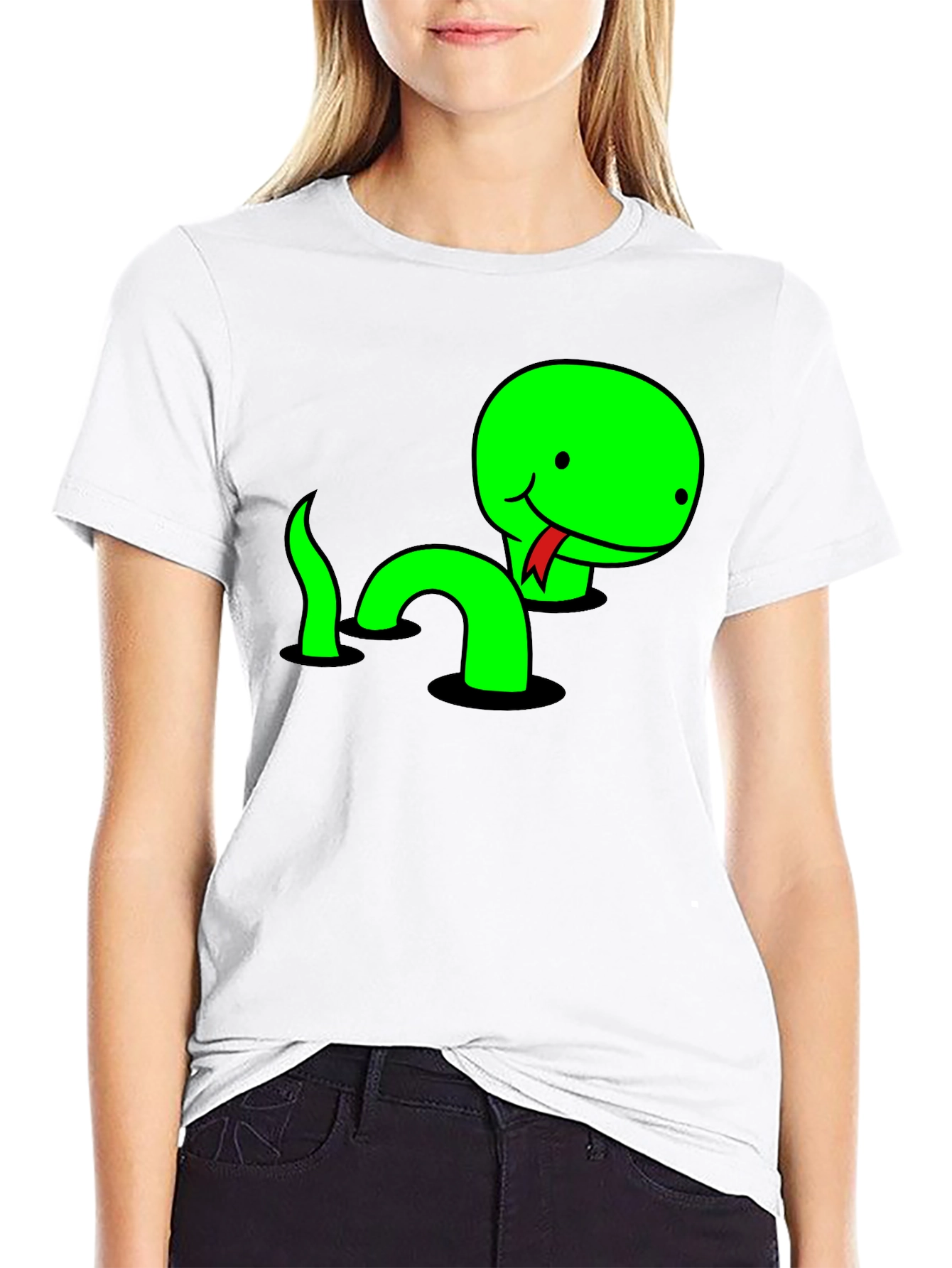 Funny Snake T-Shirt - Cute Cartoon Reptile Tee