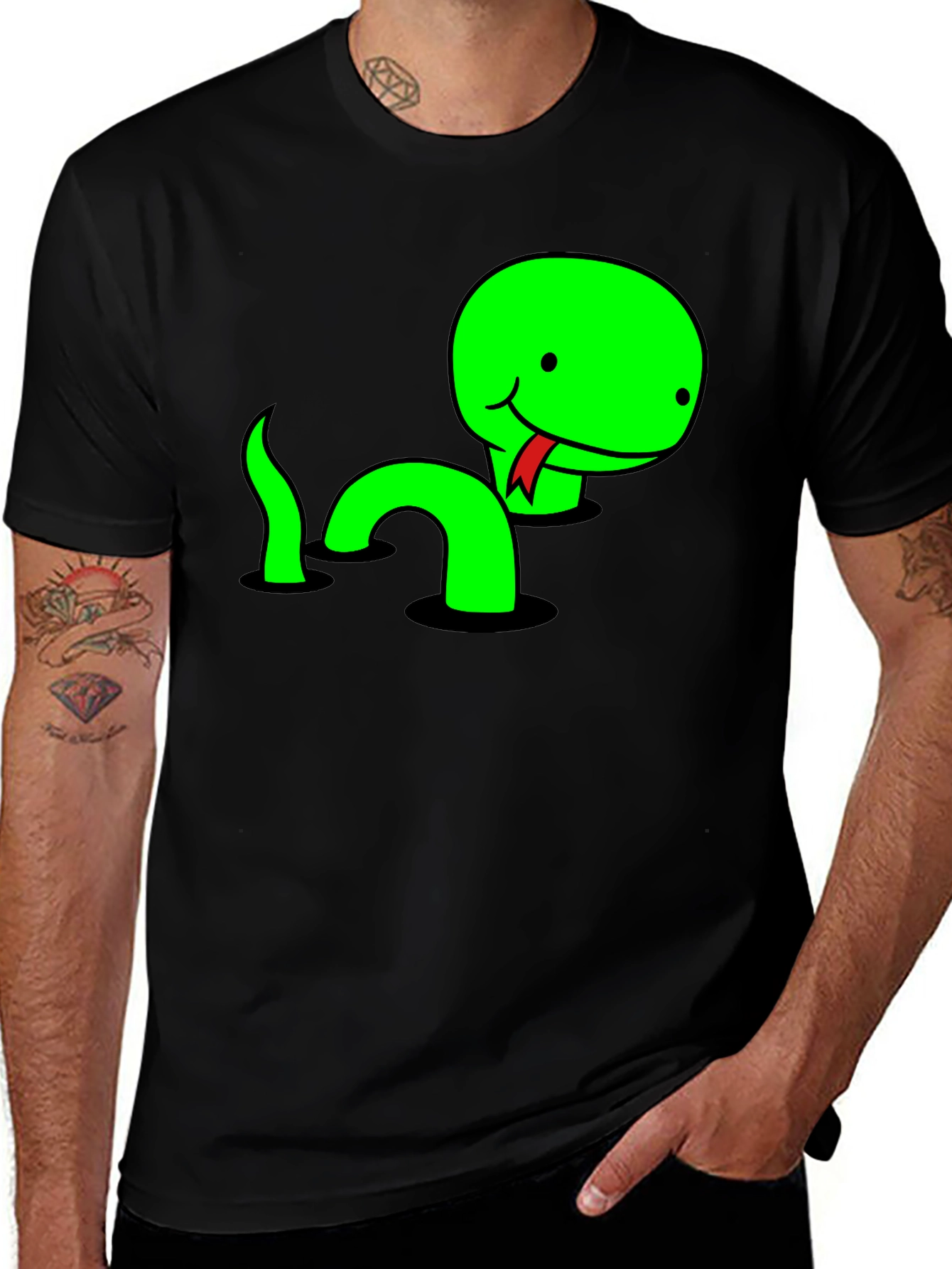 Funny Snake T-Shirt - Cute Cartoon Reptile Tee