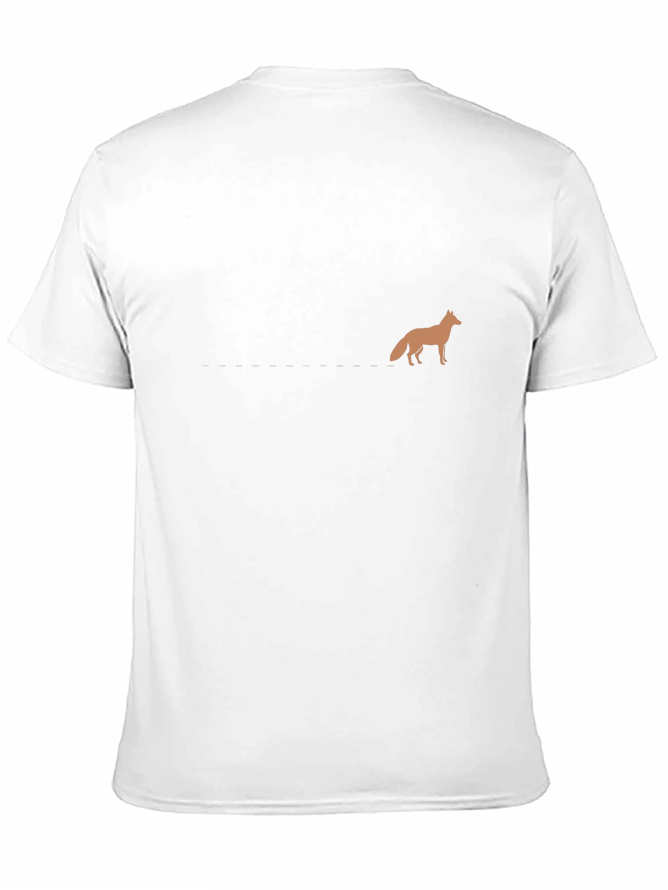 Minimalist Fox Graphic Black T-Shirt