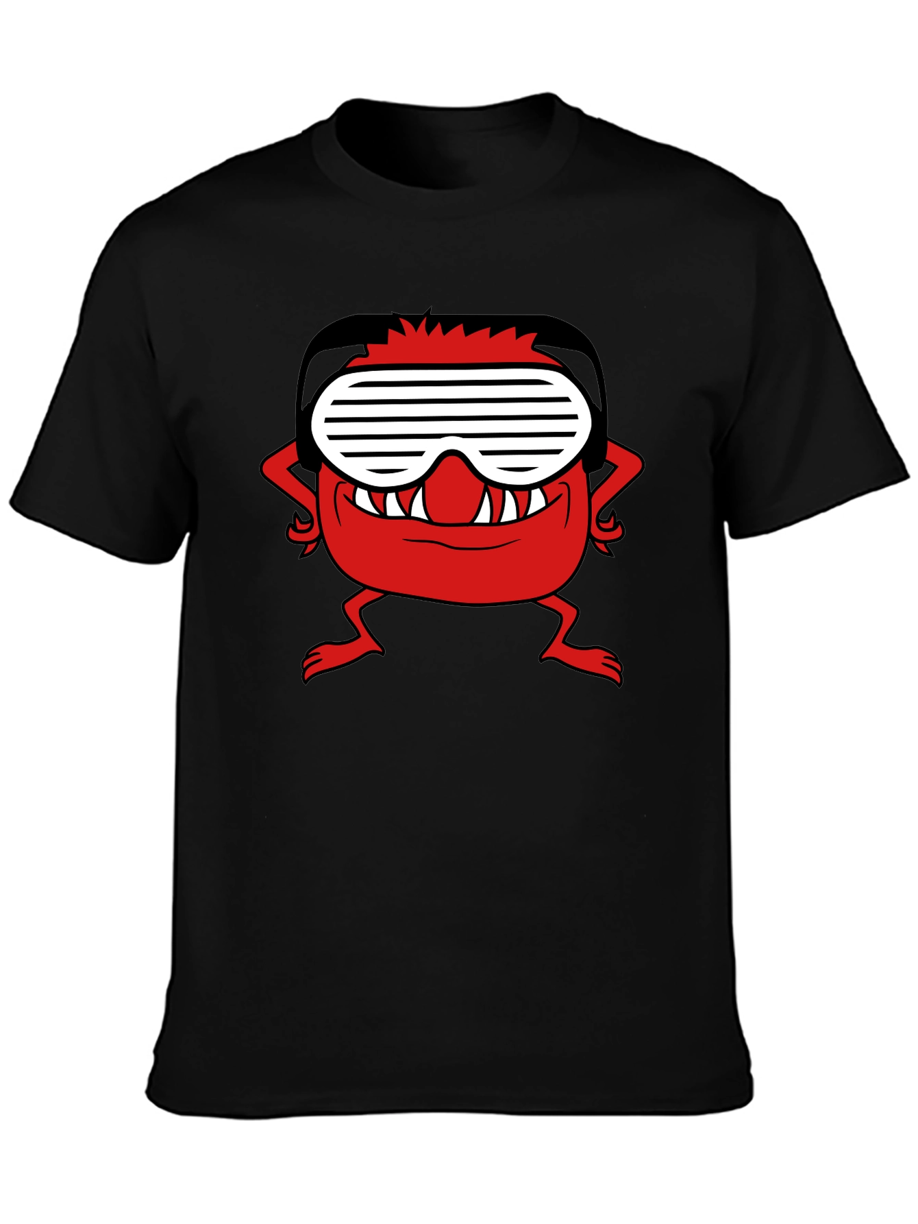 Red Monster Black Tee