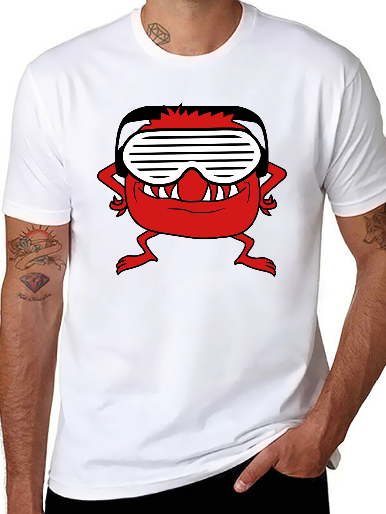 Red Monster Black Tee