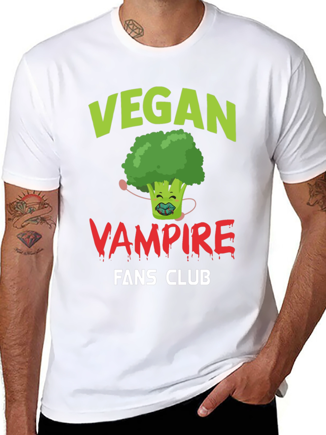 Vegan Vampire Fans Club Graphic Tee