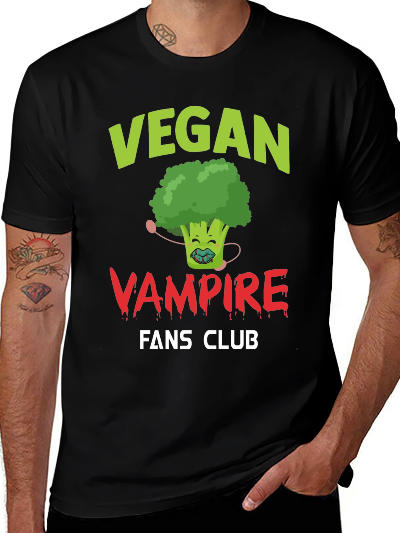 Vegan Vampire Fans Club Graphic Tee