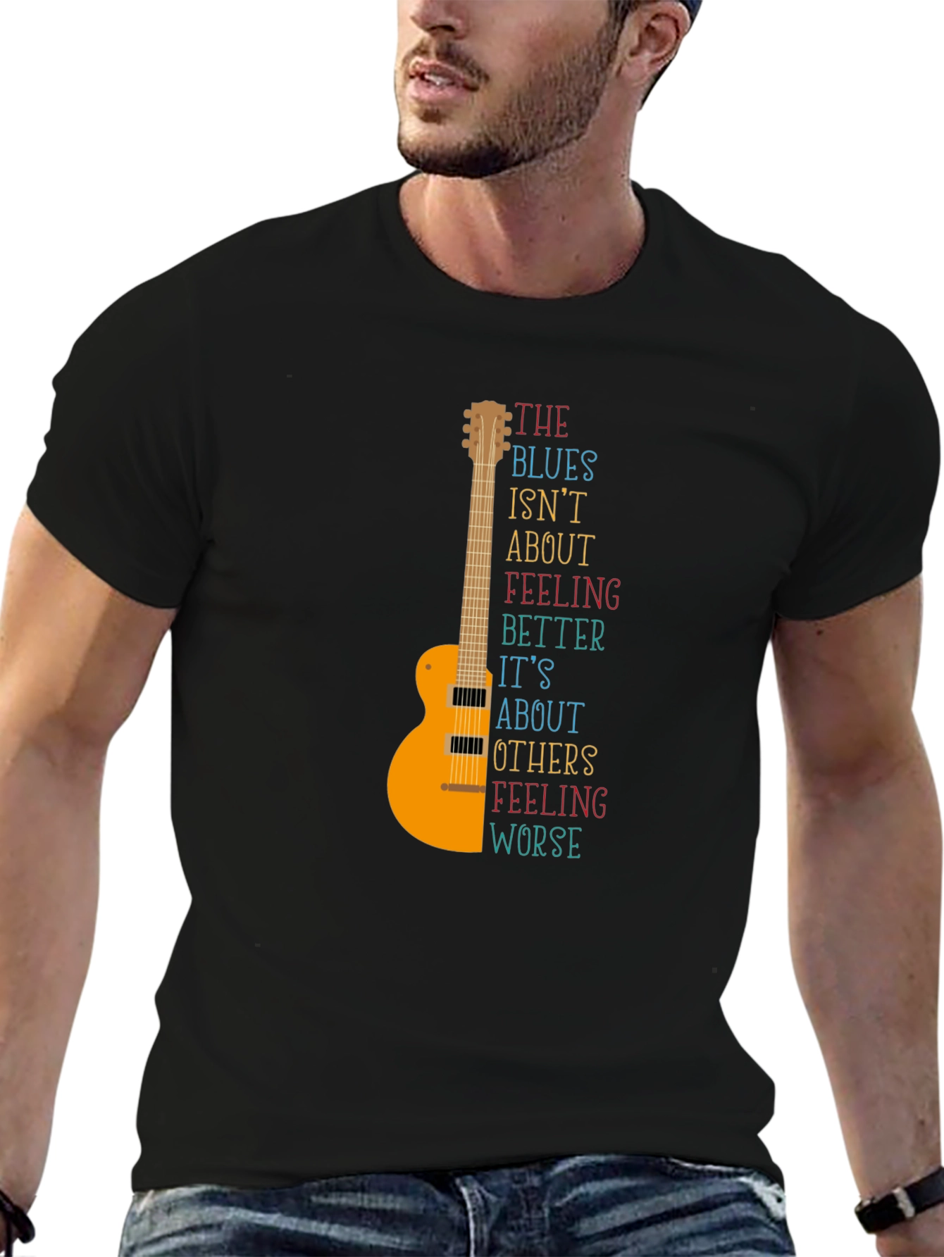 The Blues Guitar T-Shirt - Music Lover Tee