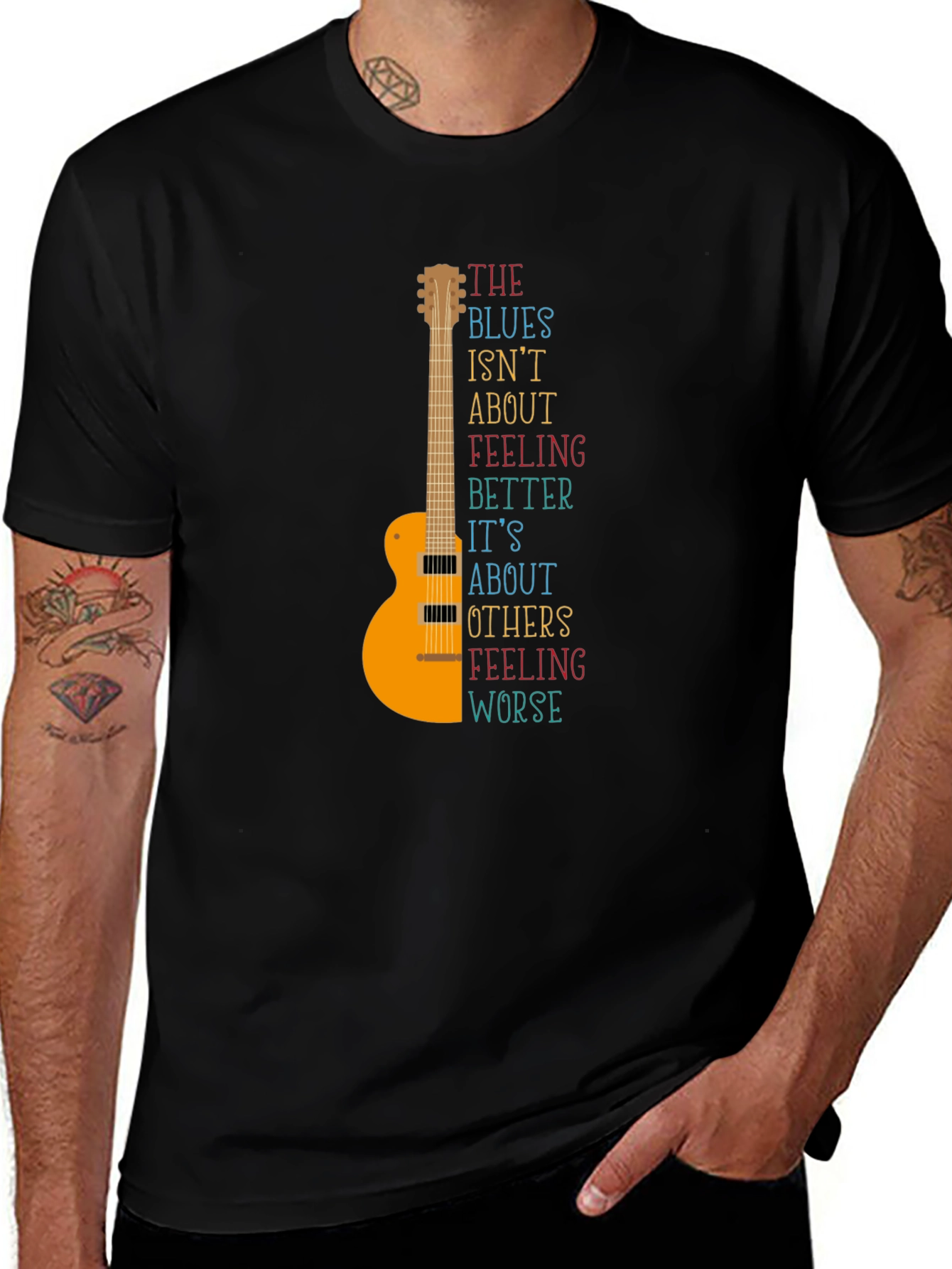 The Blues Guitar T-Shirt - Music Lover Tee