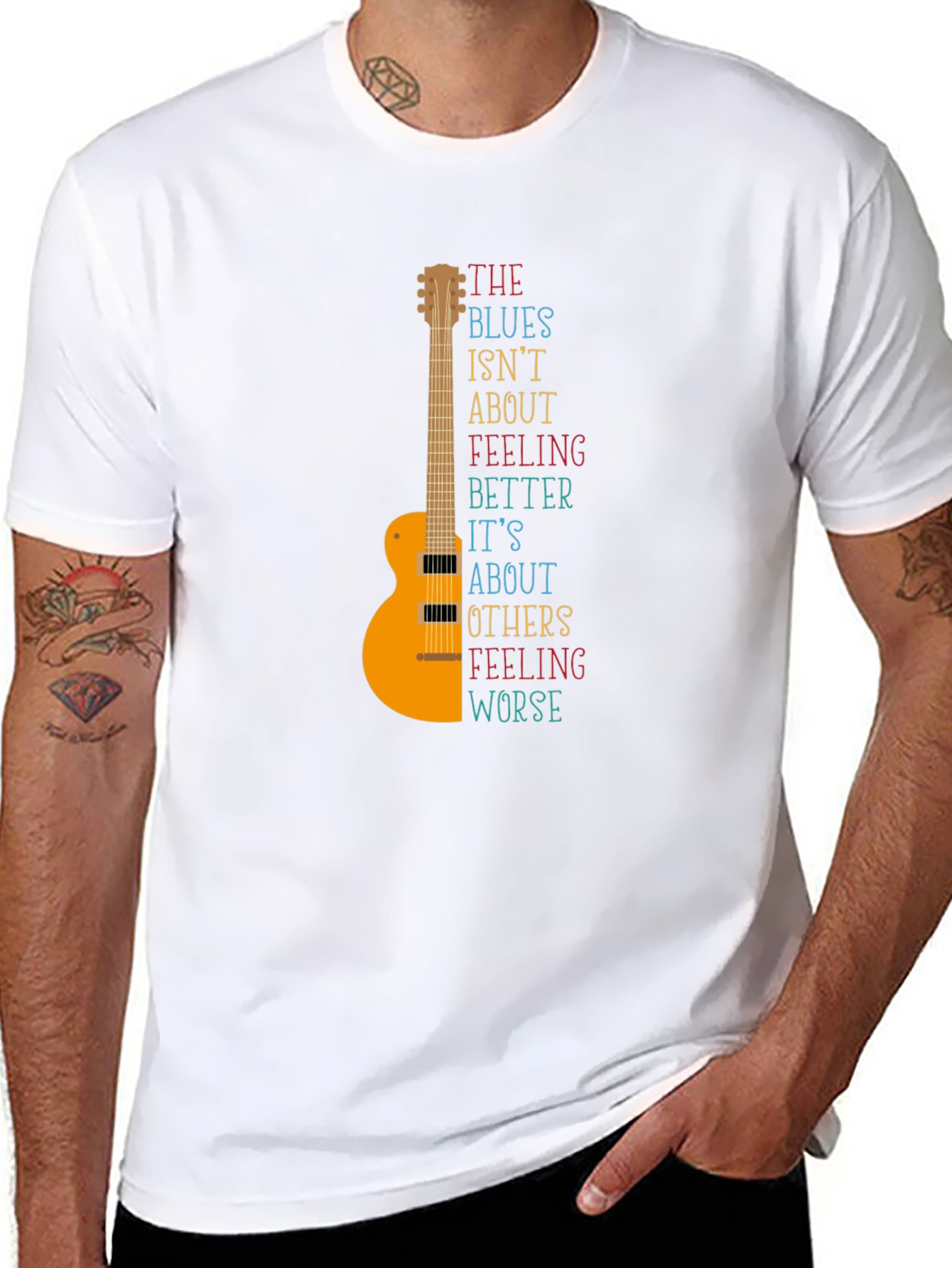 The Blues Guitar T-Shirt - Music Lover Tee