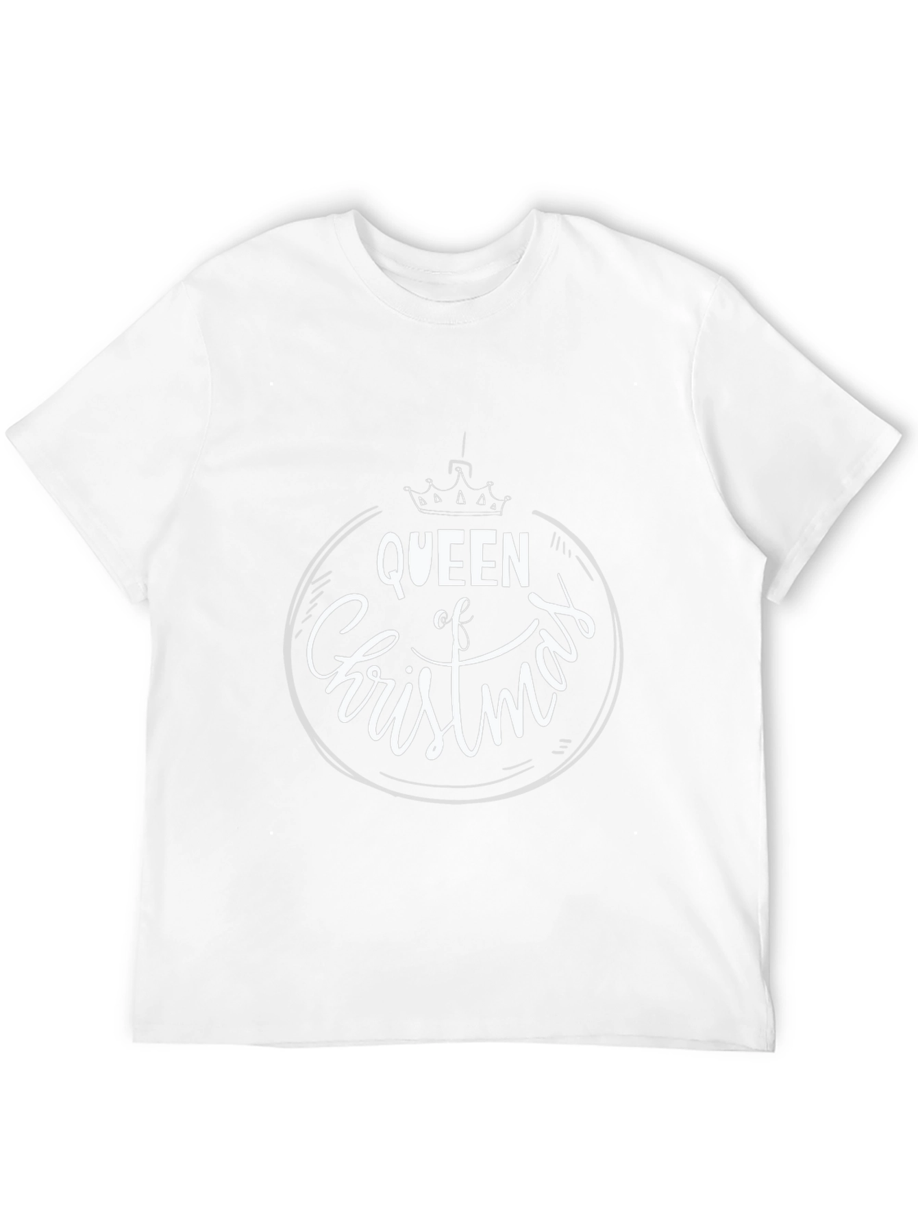 Queen of Christmas Black T-Shirt