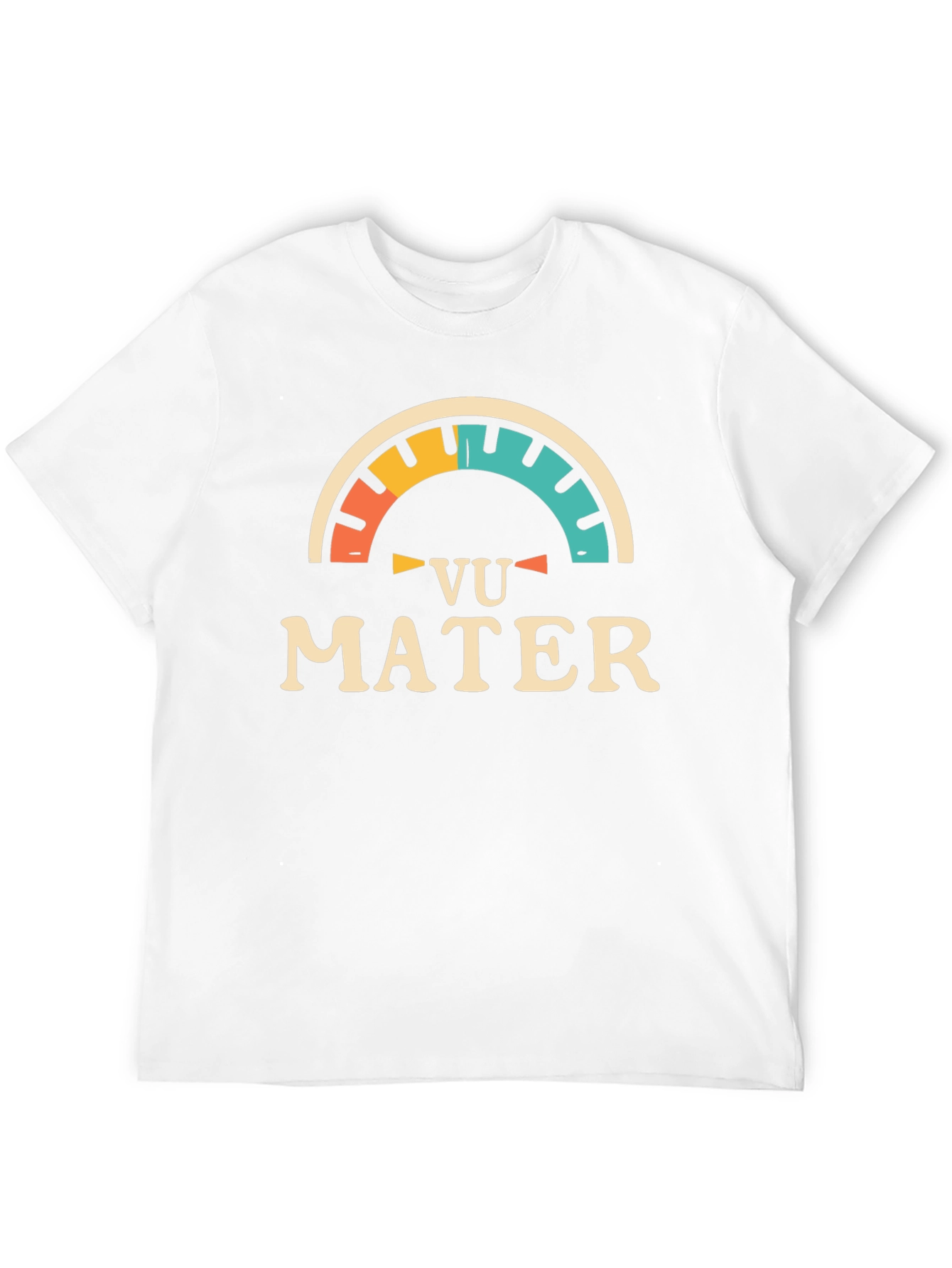 Retro Vu Mater Graphic Tee - Black Cotton Blend