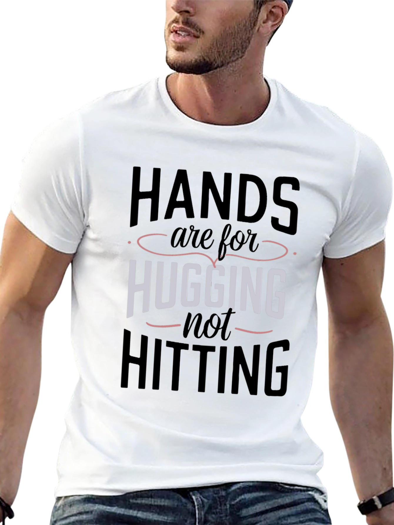 Hands are for Hugging Tee - Positive Message