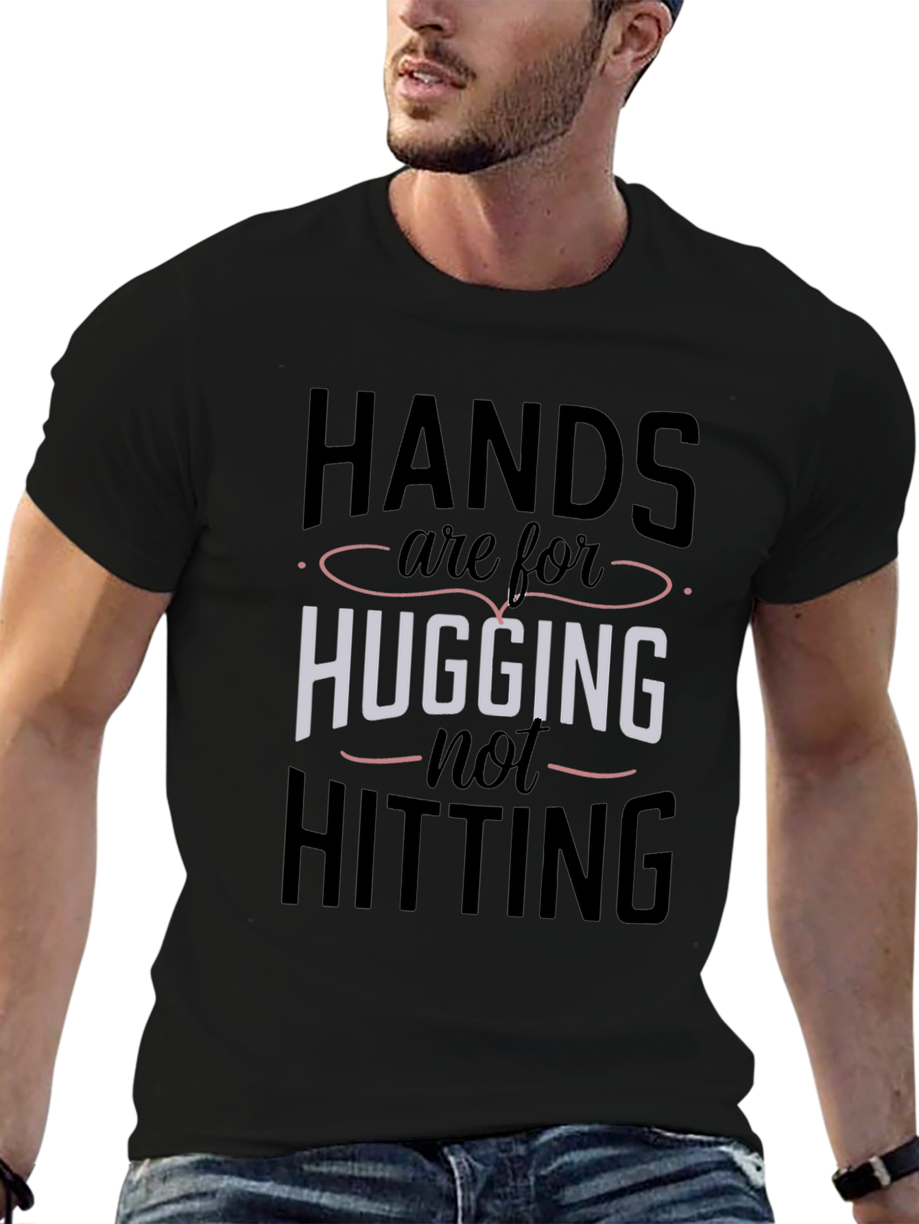 Hands are for Hugging Tee - Positive Message