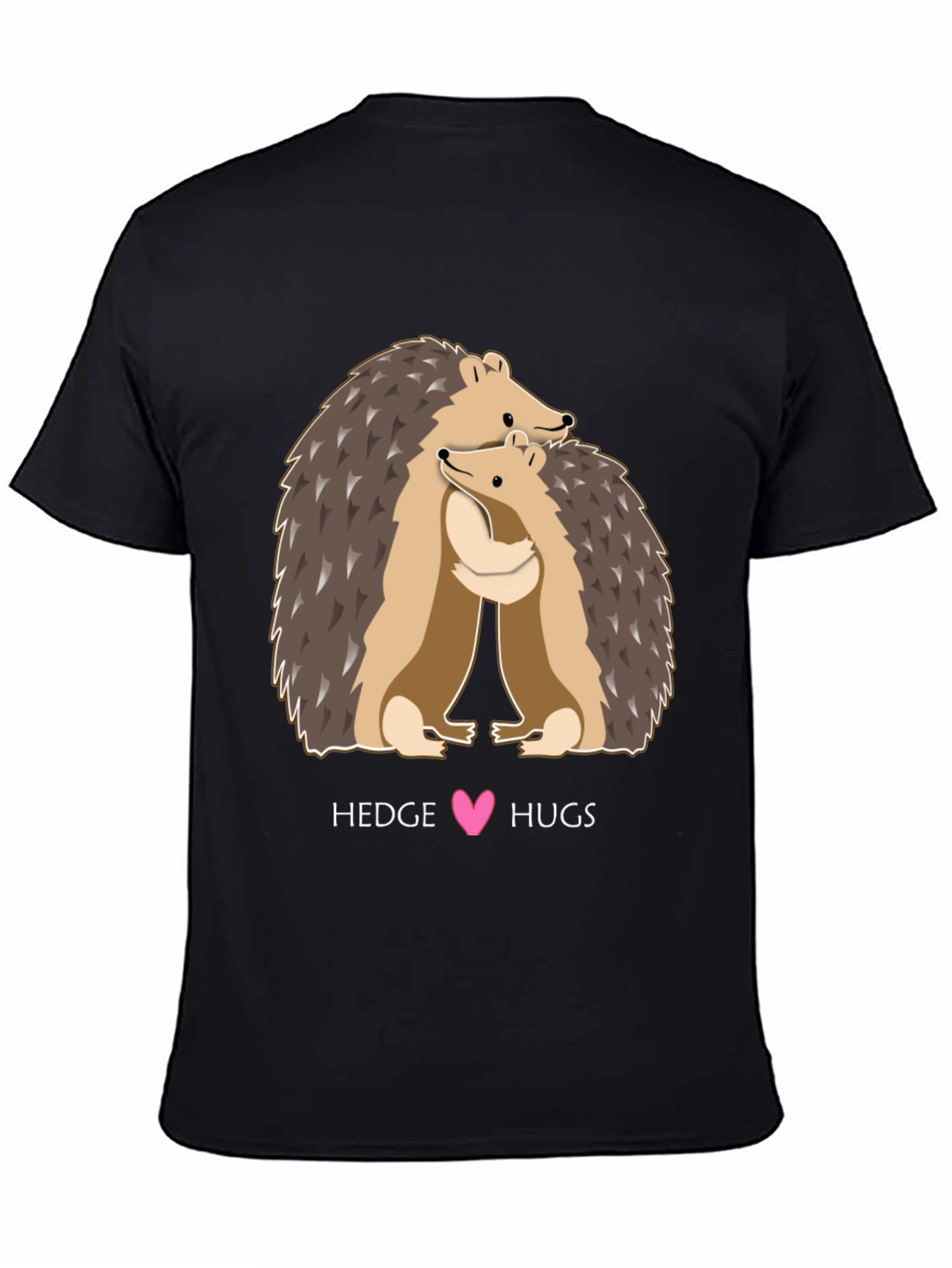 Hedgehog Hugs Graphic Tee - Cute Animal Lover T-Shirt