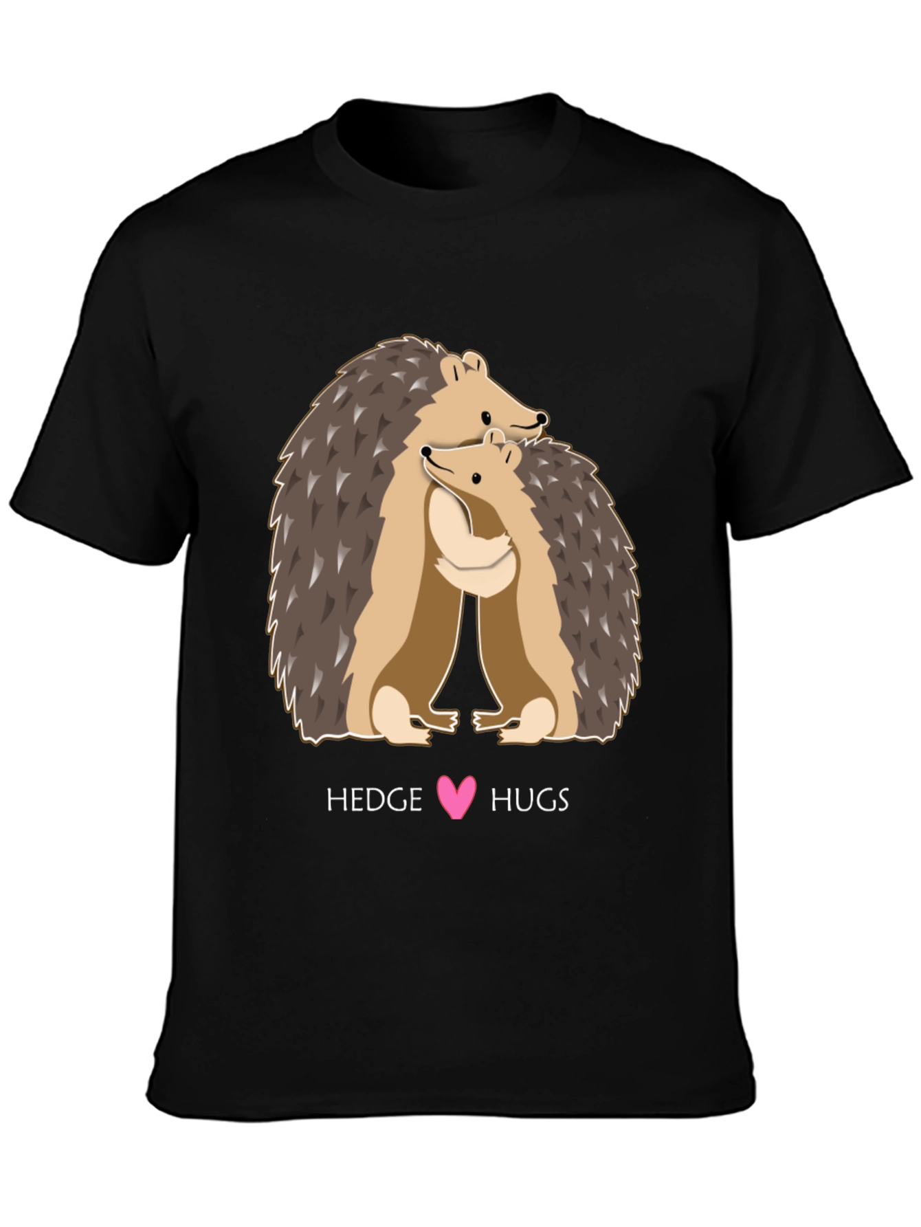 Hedgehog Hugs Graphic Tee - Cute Animal Lover T-Shirt