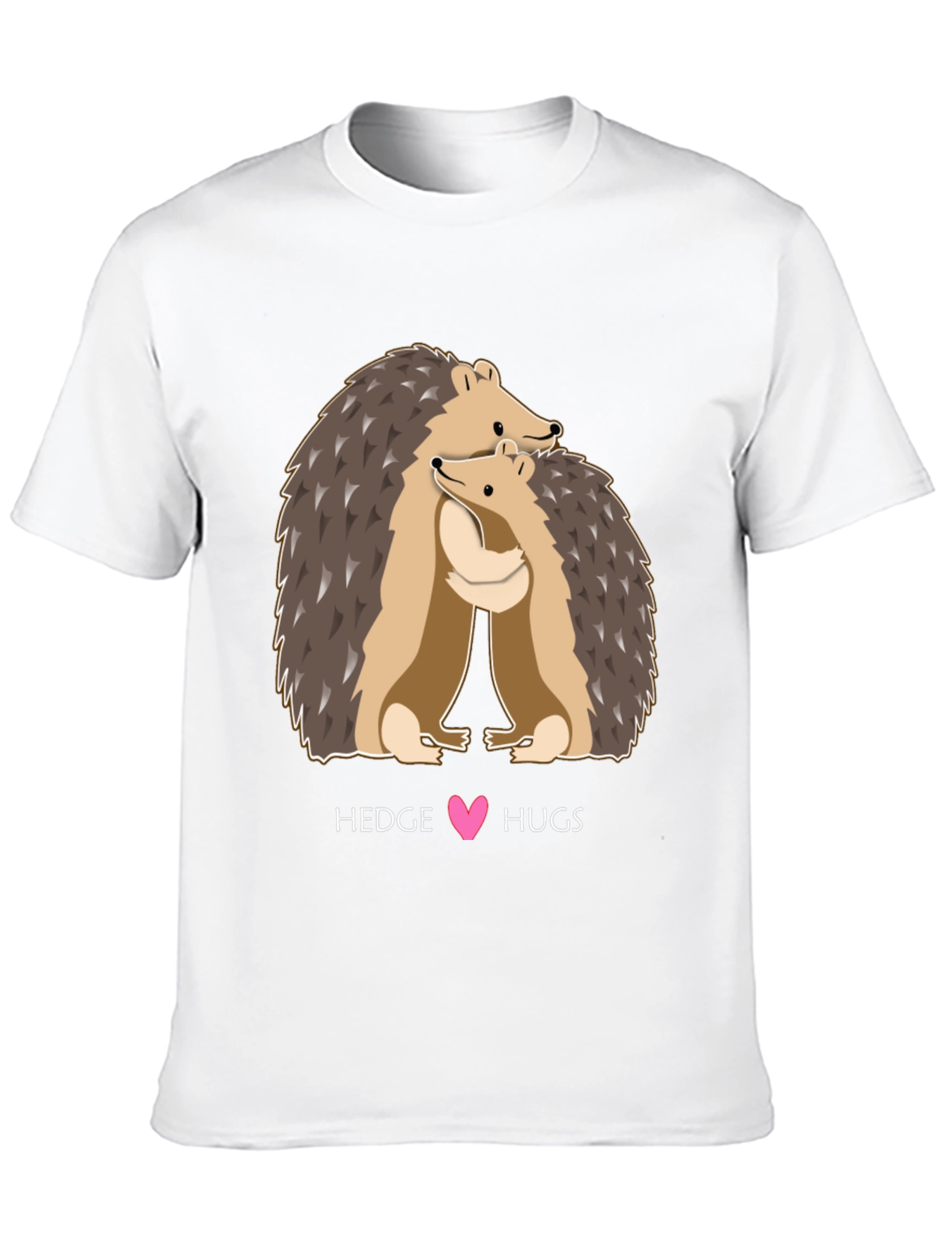 Hedgehog Hugs Graphic Tee - Cute Animal Lover T-Shirt