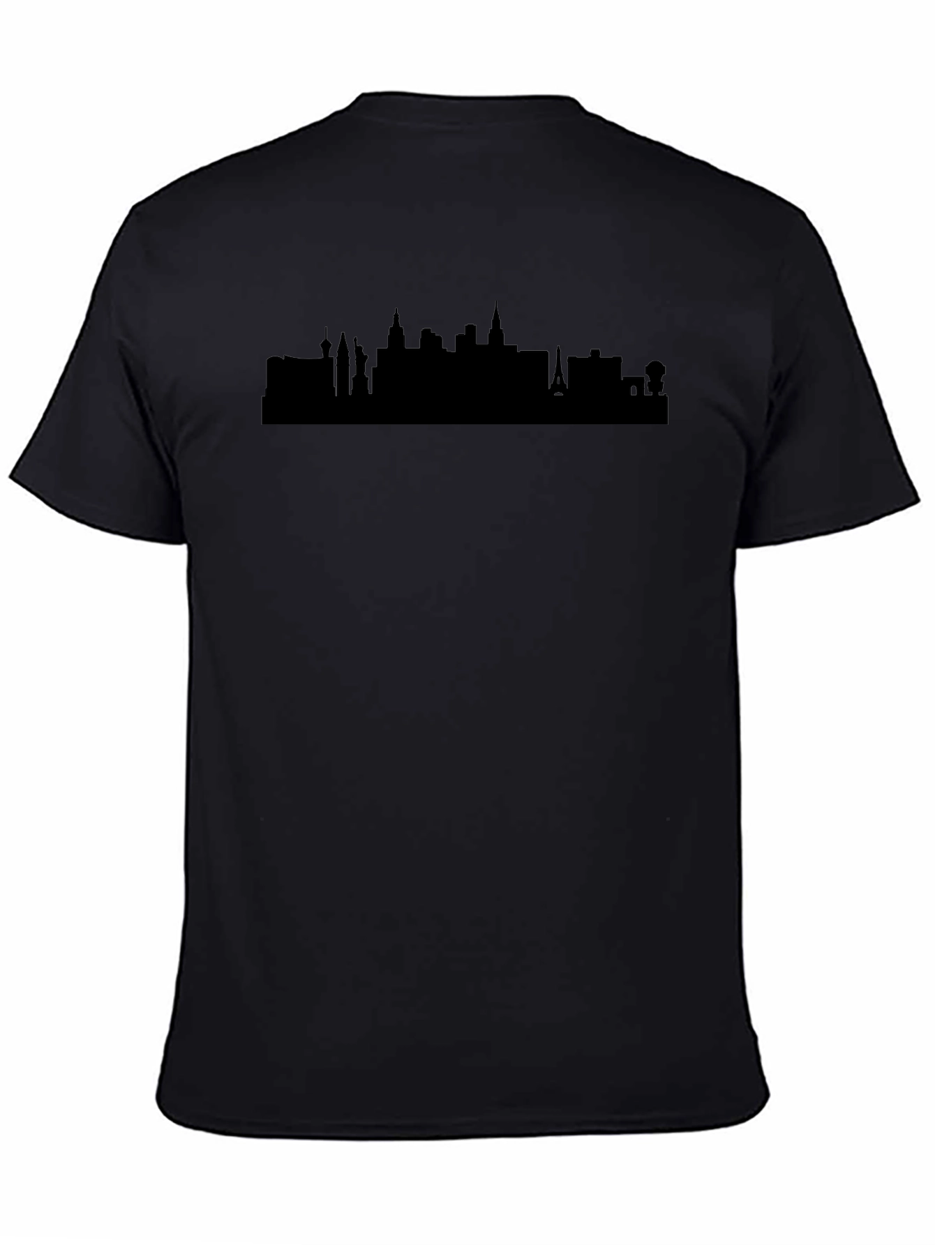 Las Vegas Skyline Graphic Tee - Black Unisex T-Shirt