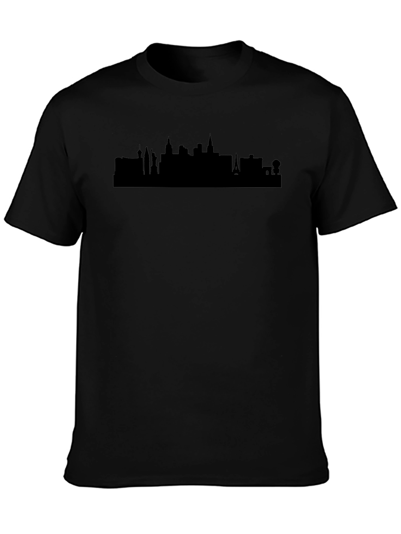 Las Vegas Skyline Graphic Tee - Black Unisex T-Shirt